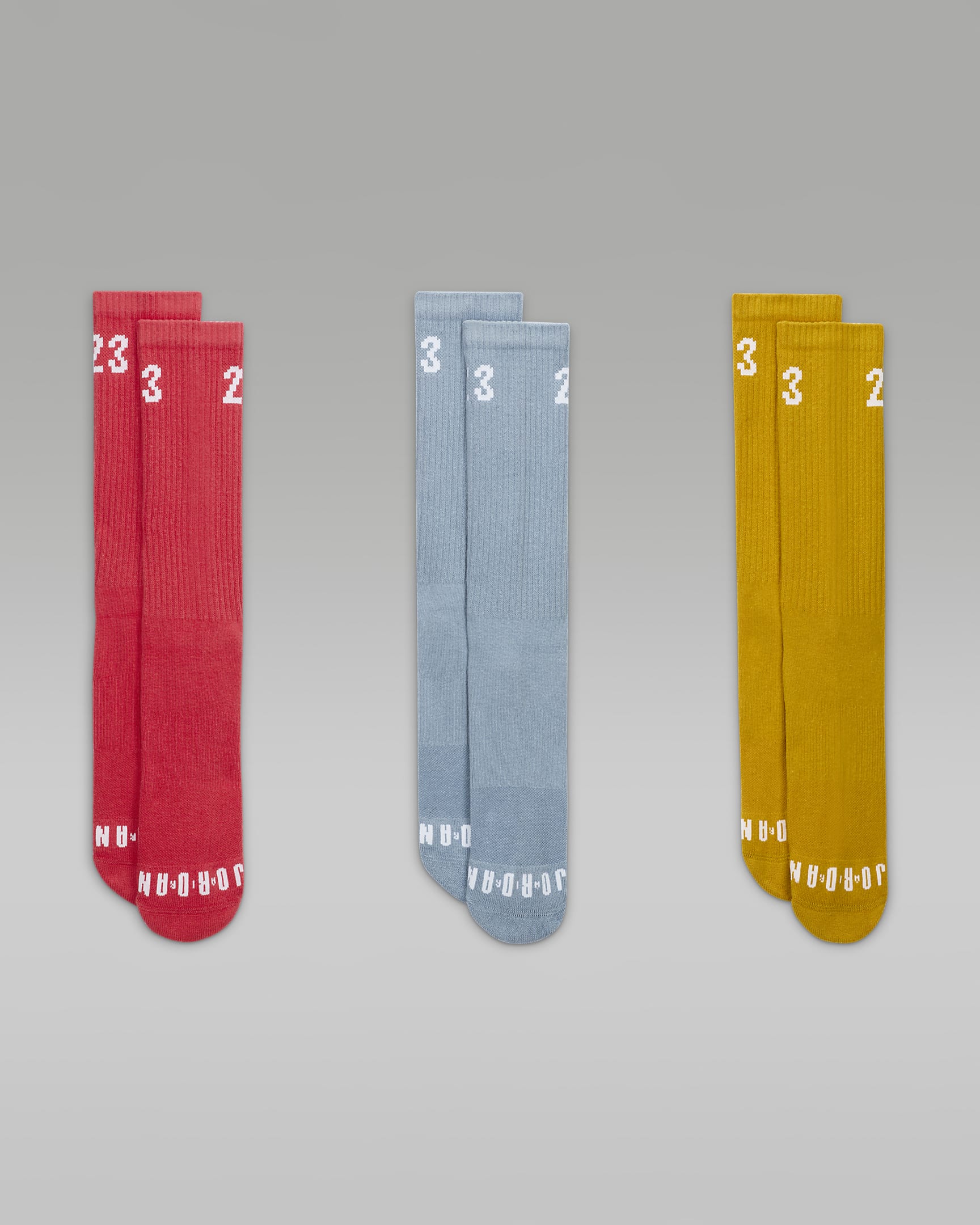 Jordan Essentials Crew Socks (3 Pairs) - Multi-Colour