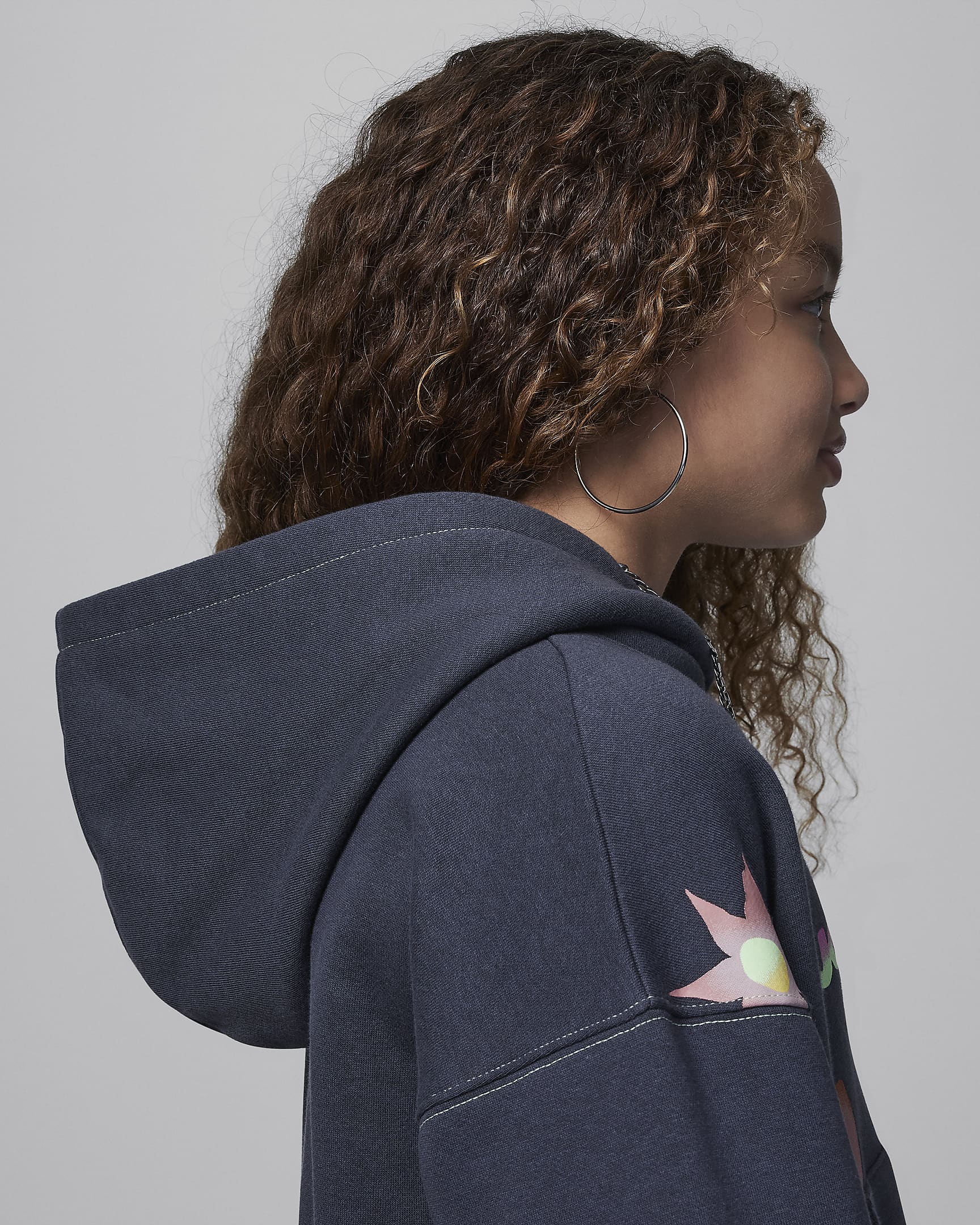 Jordan Deloris Jordan Flower Older Kids' Hoodie. Nike UK