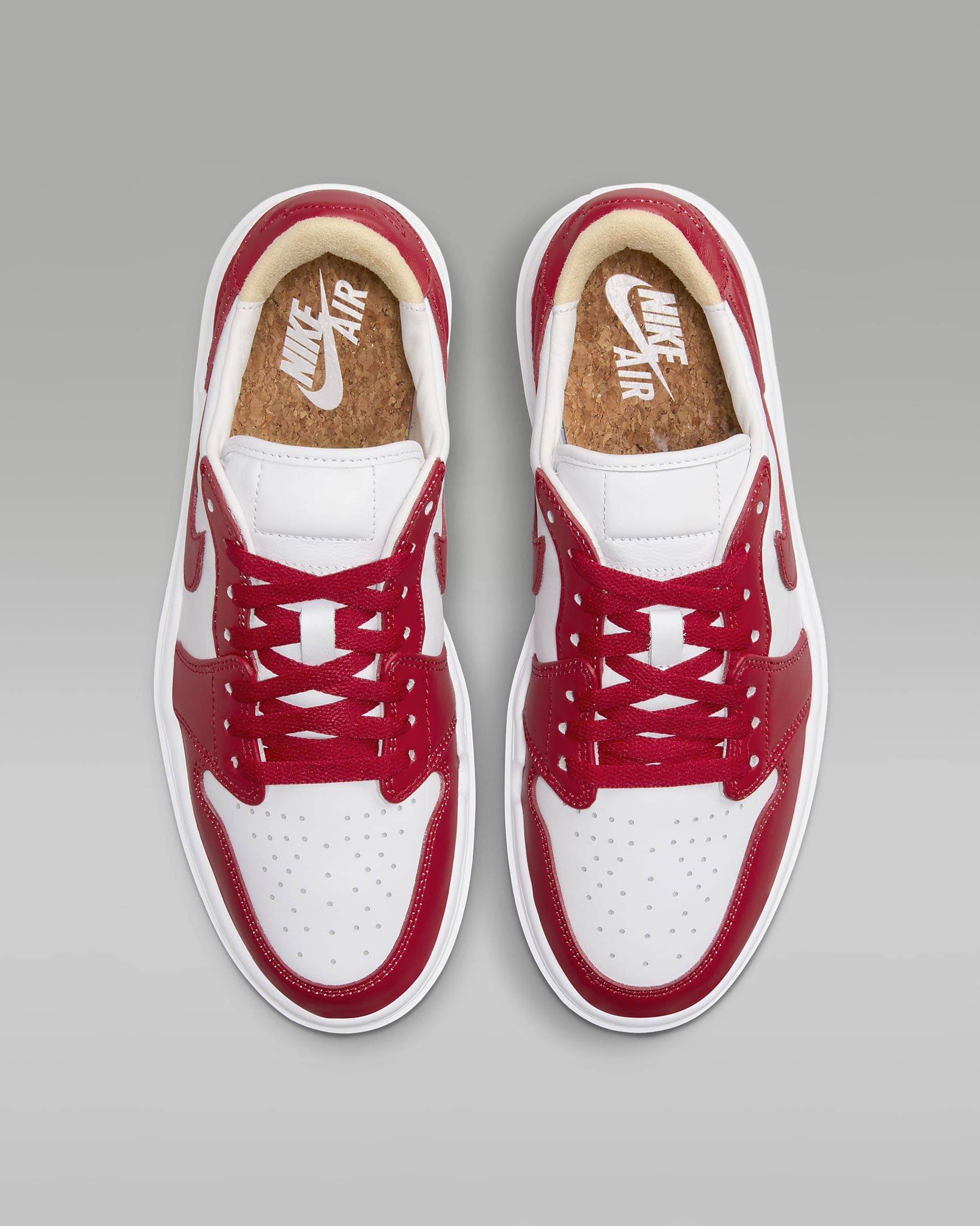 Air Jordan 1 Elevate Low Women's Shoes - White/White/Fire Red