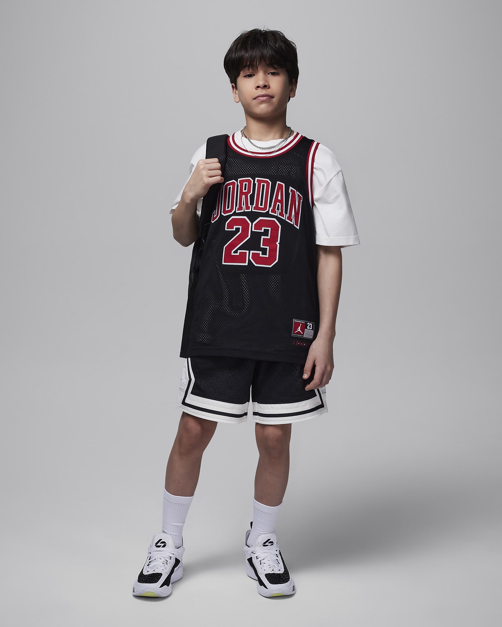 Jordan Dri-FIT Quai 54 Sport Diamond Shorts für ältere Kinder - Off Noir