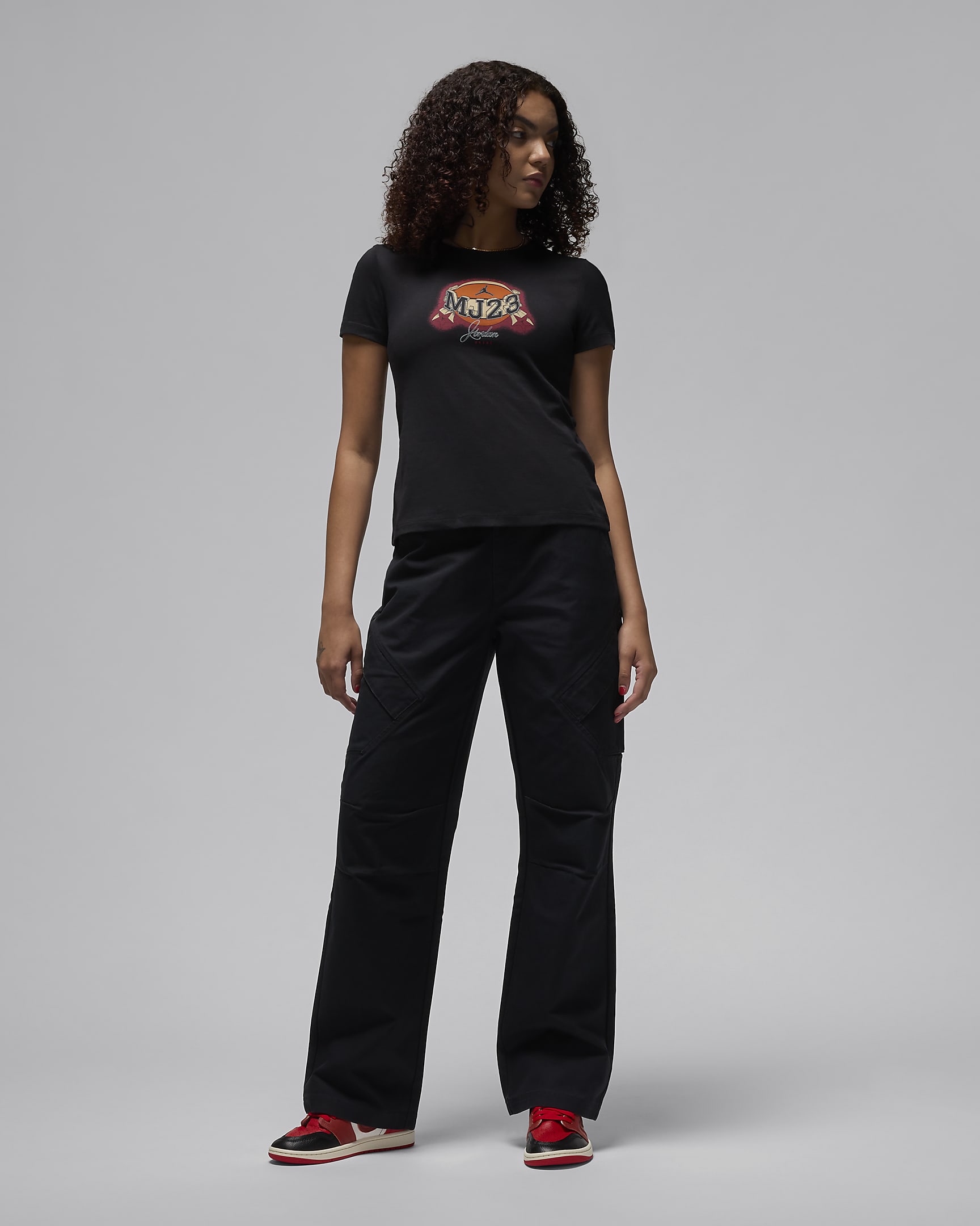 Playera de ajuste slim para mujer Jordan Essential - Negro