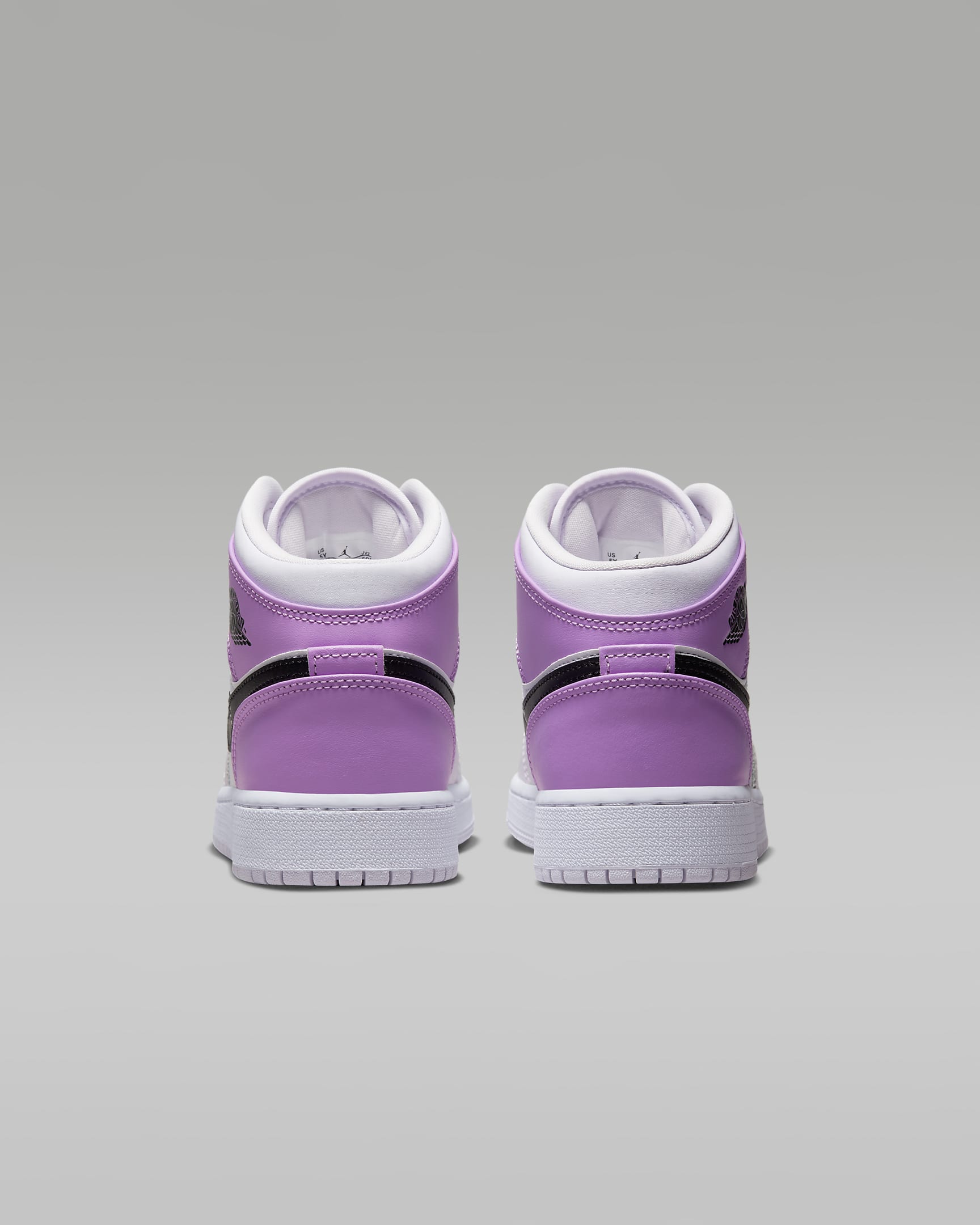 Air Jordan 1 Mid Older Kids' Shoes - Barely Grape/White/Rush Fuchsia/Black