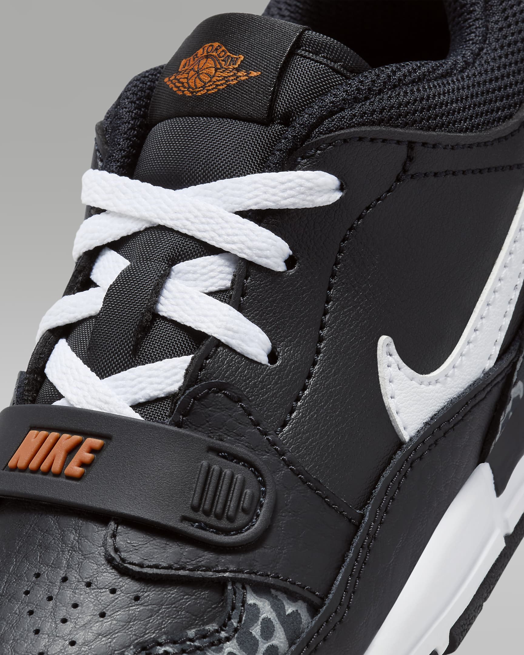 Tenis para niños de preescolar Air Jordan Legacy 312 Low - Negro/Gris lobo/Naranja seguridad/Blanco