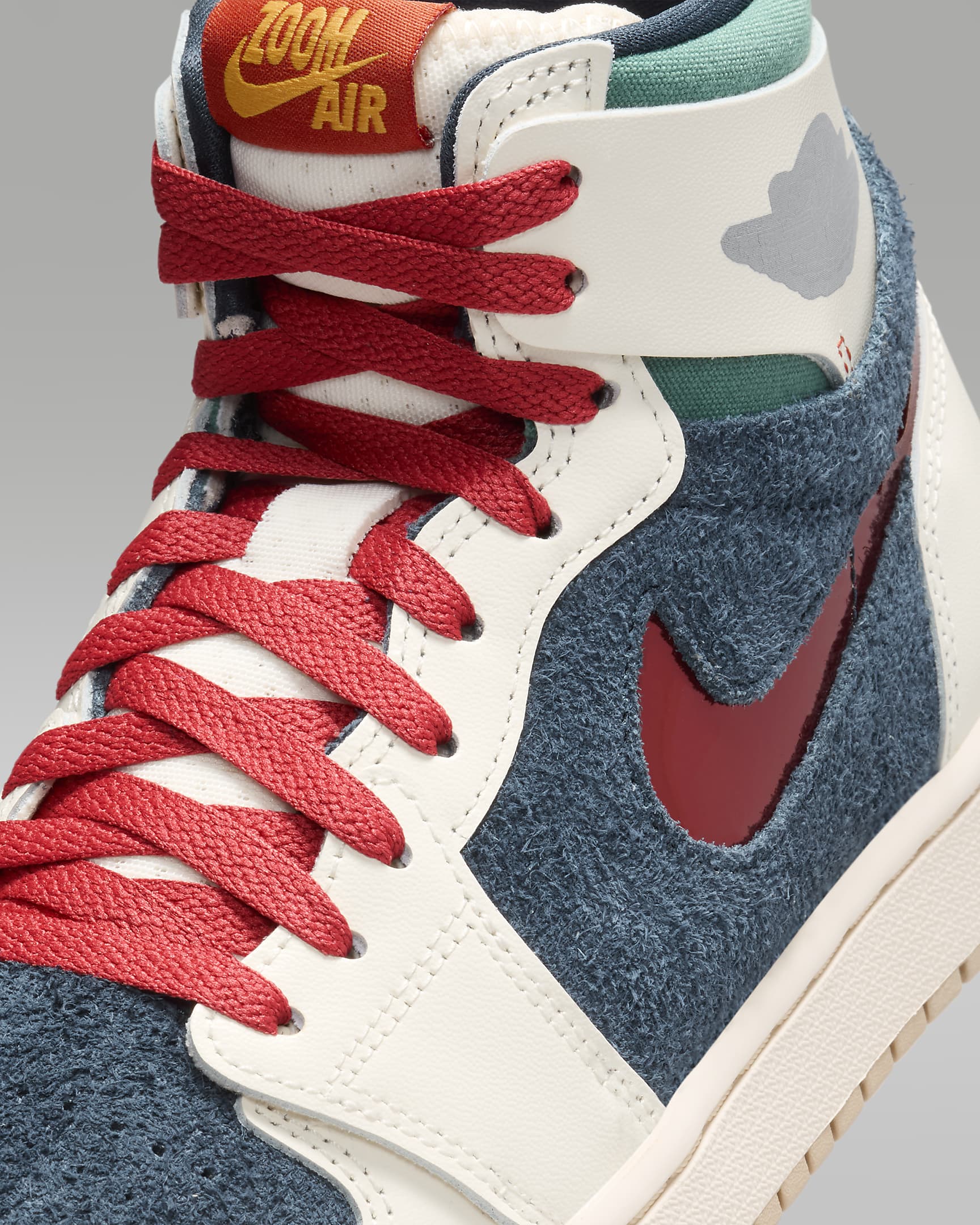 Air Jordan 1 Zoom CMFT 2 SE "YW" Women's Shoes - Pale Ivory/Armory Navy/University Gold/Dragon Red