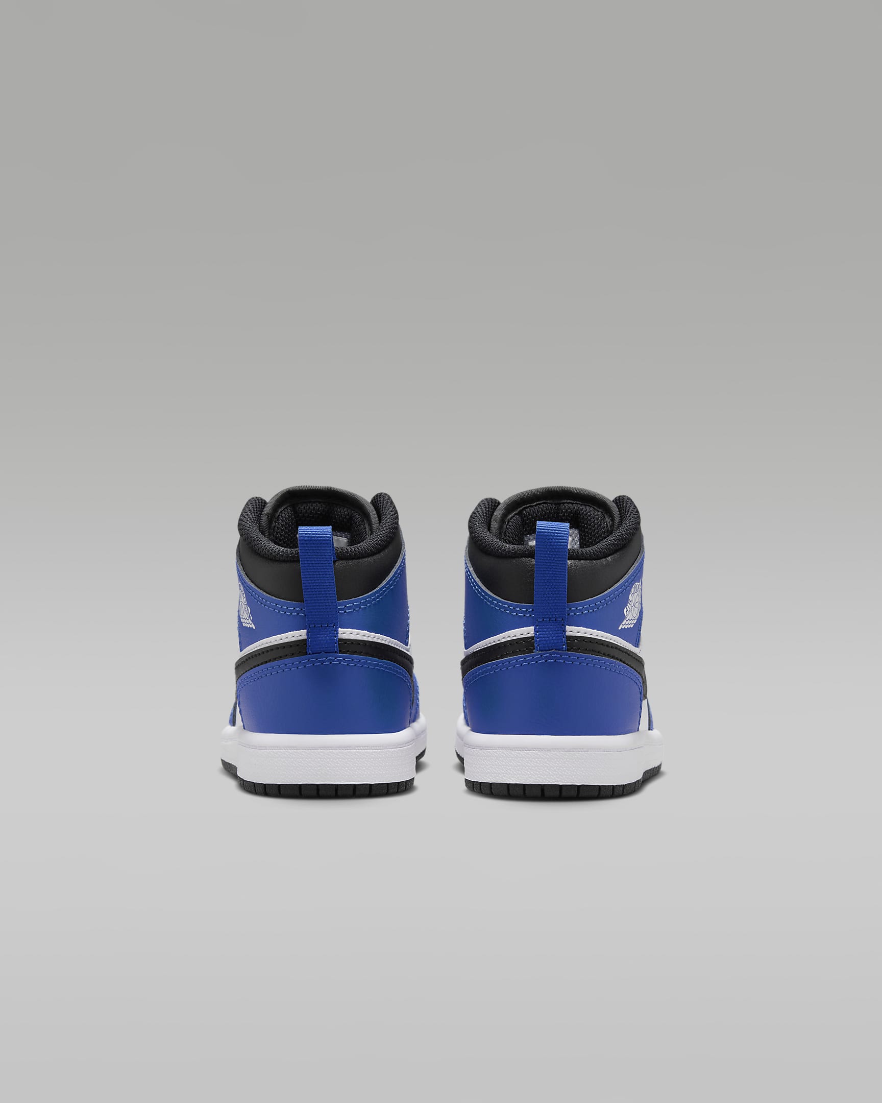 Jordan 1 Mid Younger Kids' Shoes - Game Royal/White/Black