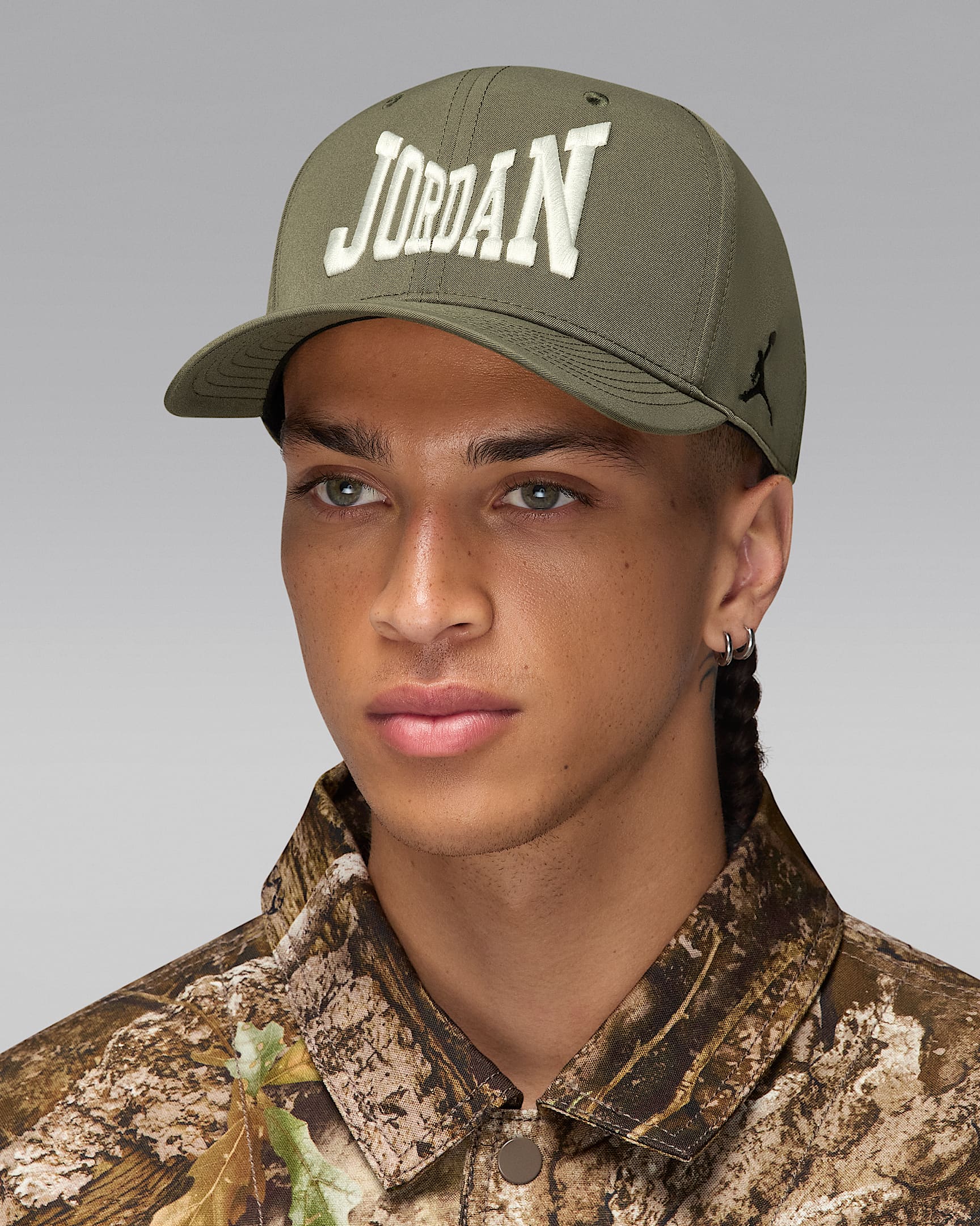 Jordan Brooklyn Rise Cap verstelbare Realtree pet - Medium Olive/Sail