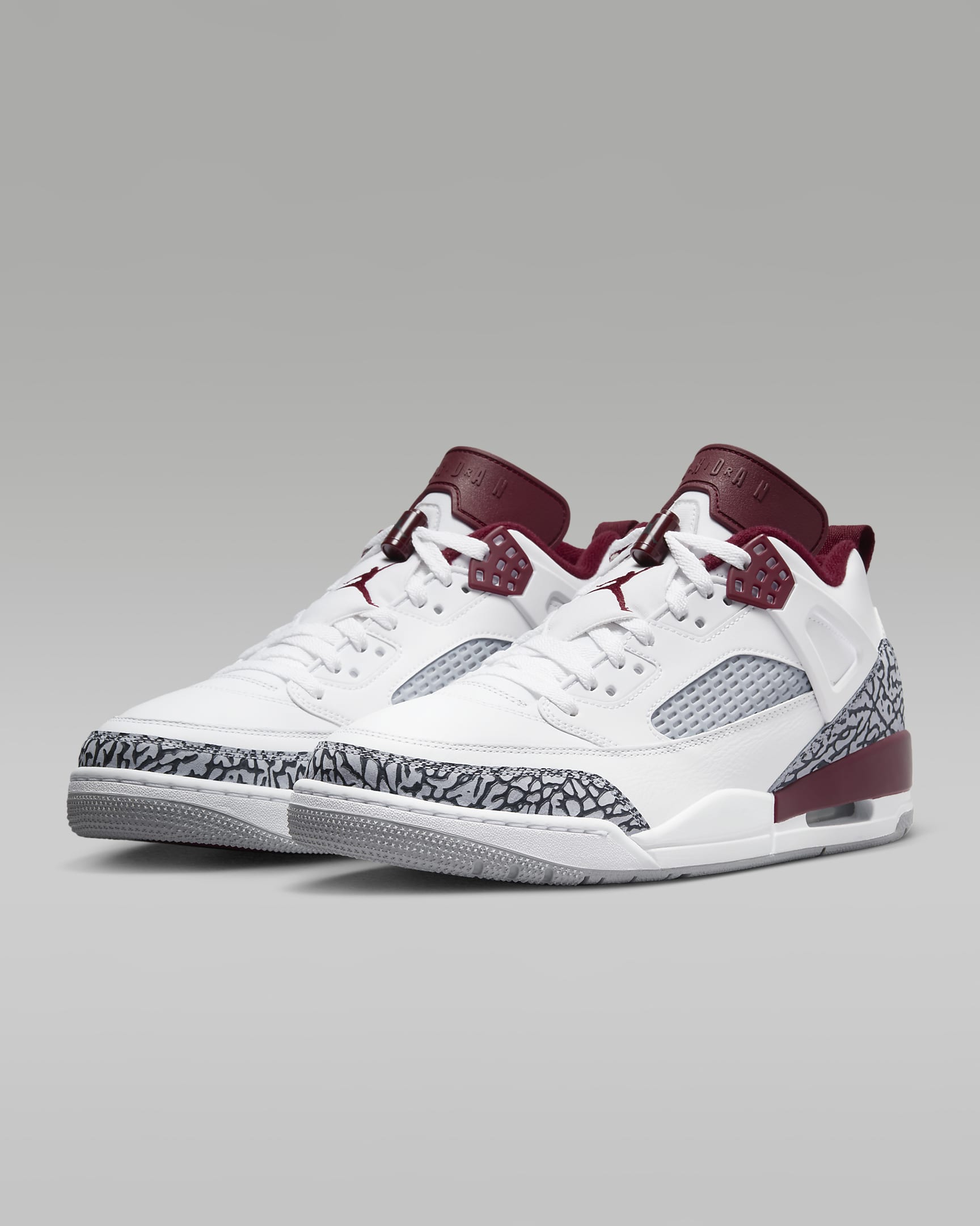 Buty męskie Jordan Spizike Low - Biel/Wolf Grey/Anthracite/Team Red