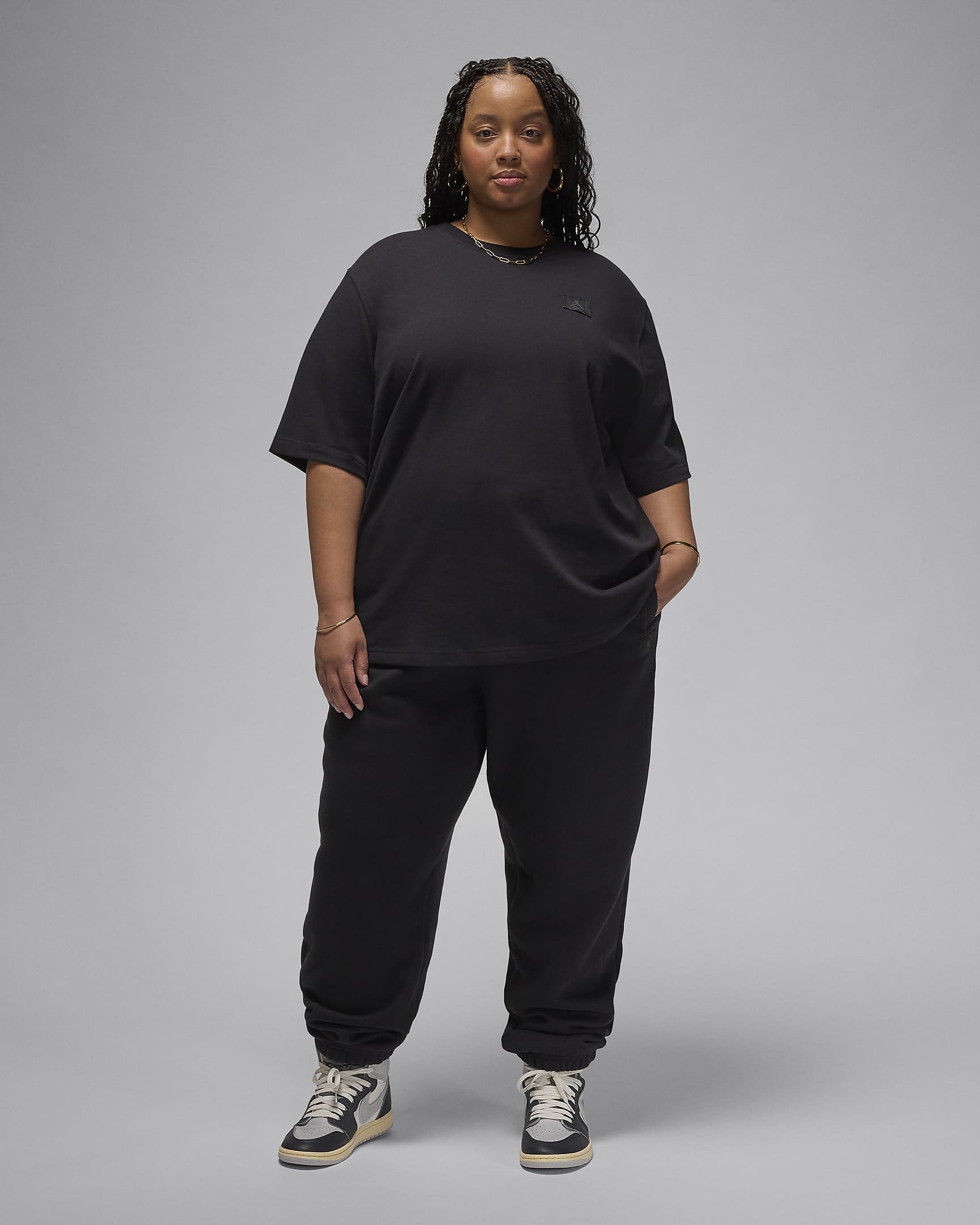 Jordan Essentials Women's Oversized T-shirt (Plus Size) - Black