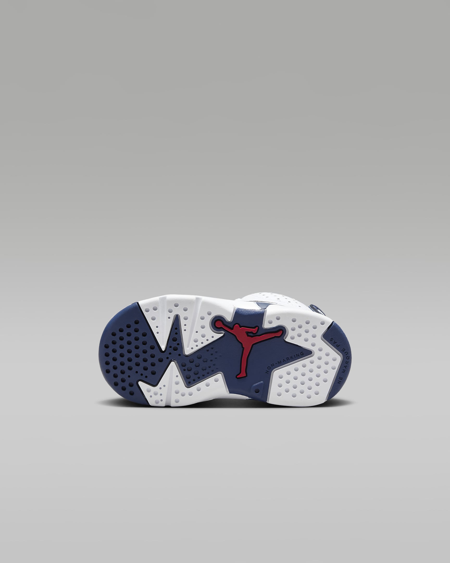 Jordan 6 Retro "White and Midnight Navy" Baby/Toddler Shoes - White/Midnight Navy/Varsity Red