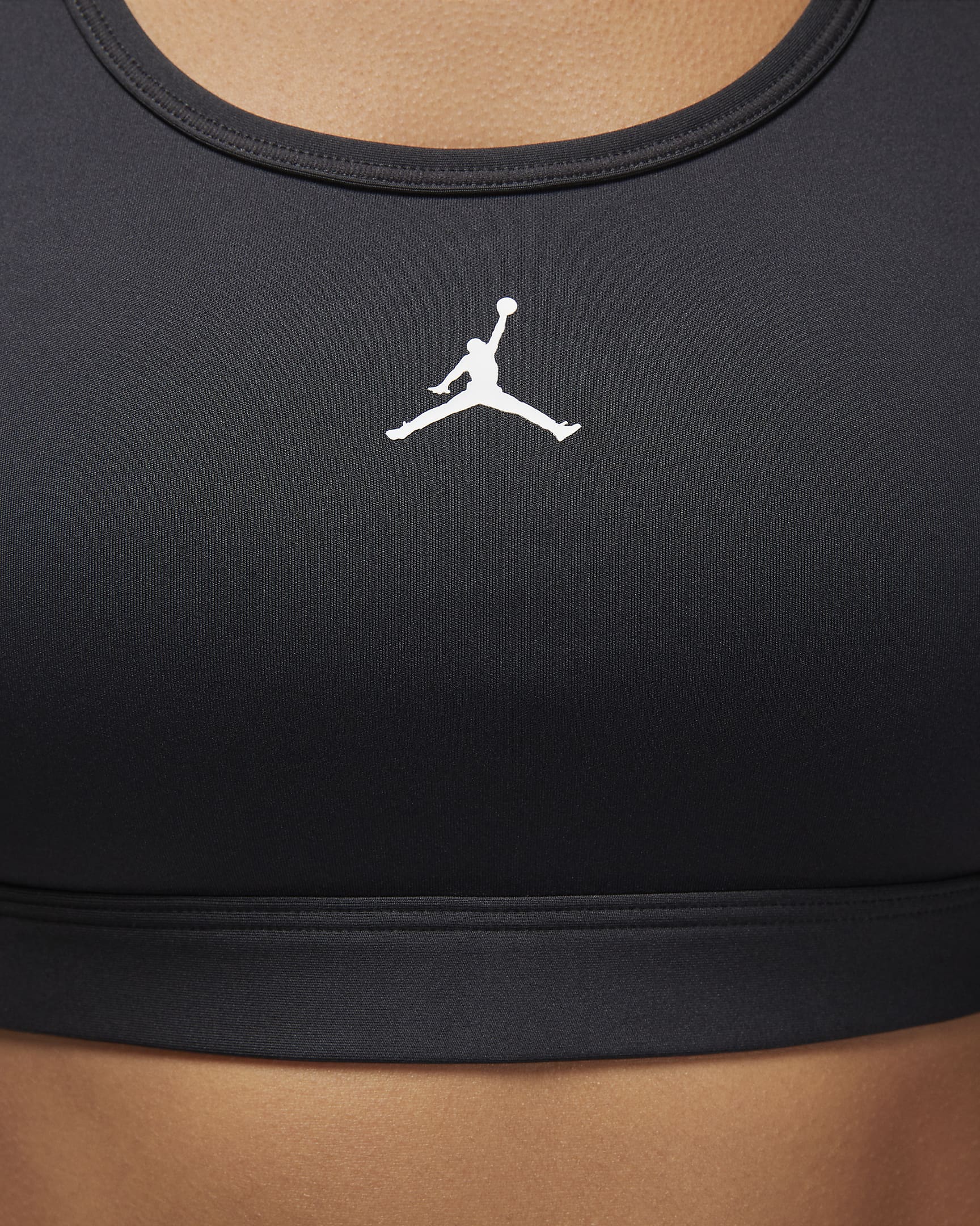 Bra Jumpman de media sujeción con almohadillas para mujer Jordan Sport - Negro/Blanco