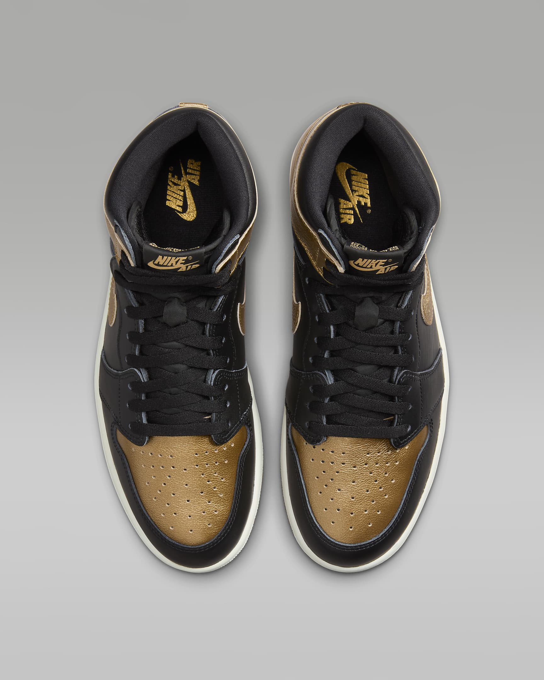 Air Jordan 1 Retro High OG "Black and Gold" Men's Shoes - Black/Sail/Metallic Gold