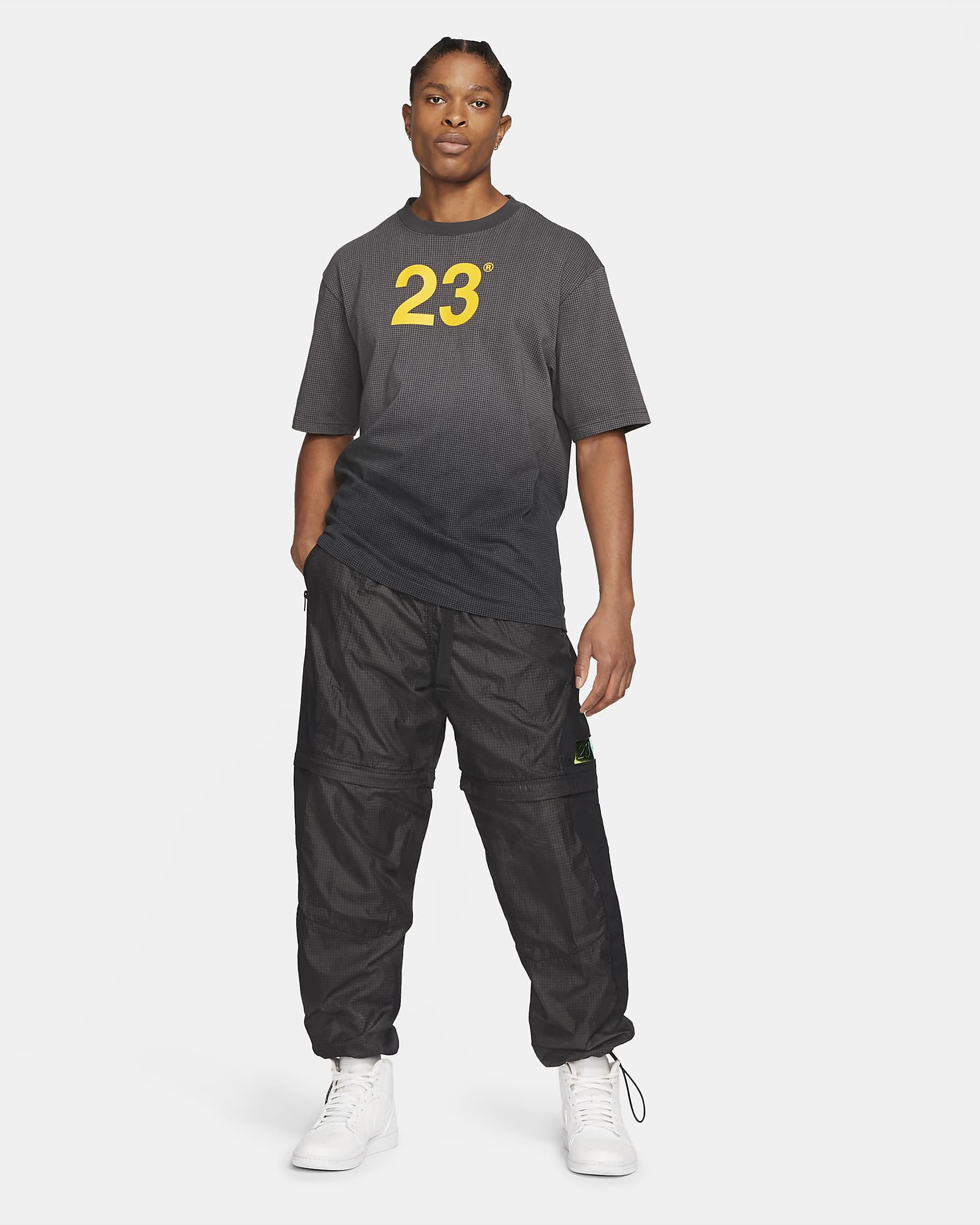 Jordan 23 Engineered Men's Convertible Tracksuit Bottoms - Black/Black/University Gold