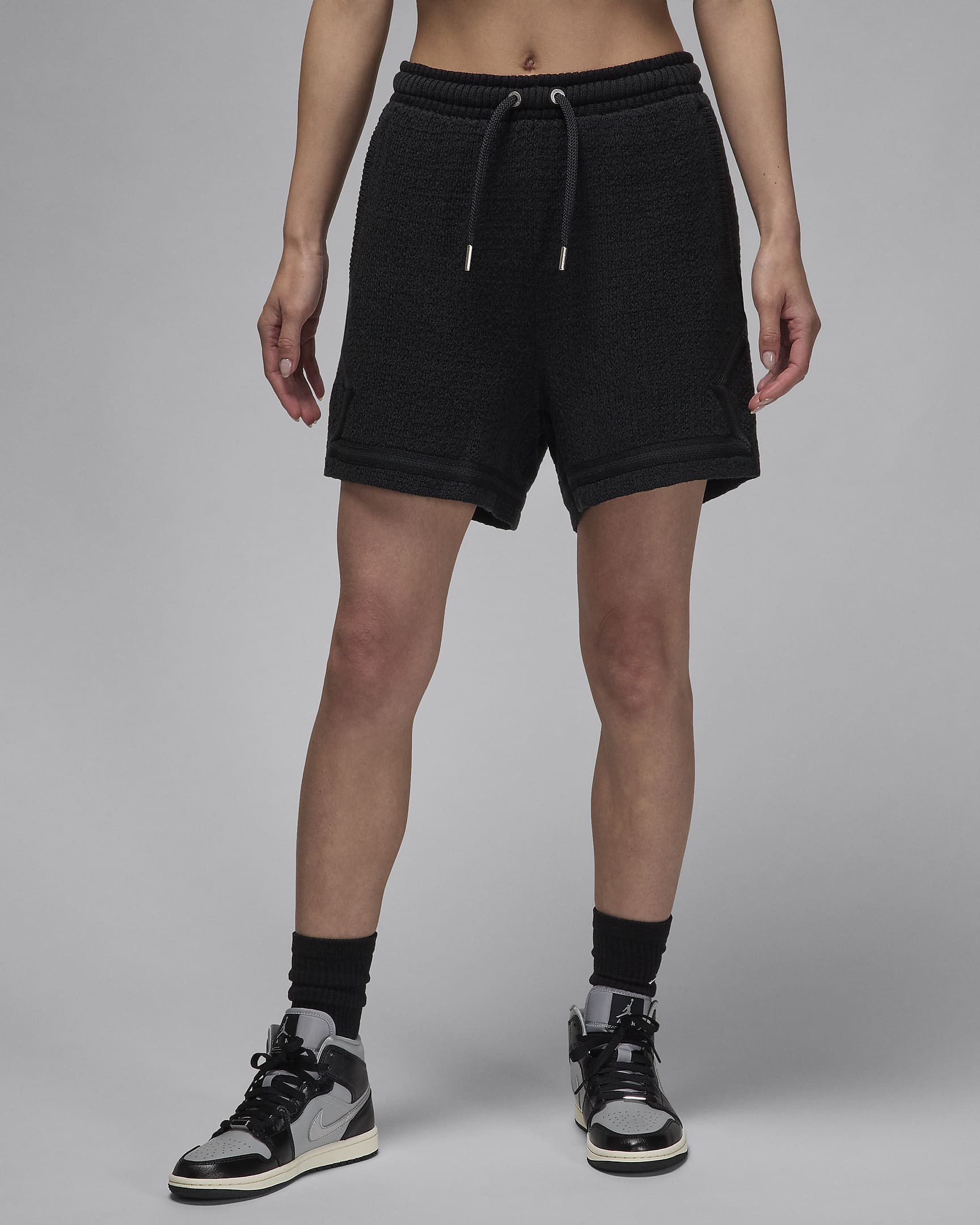 Air Jordan Women's Knit Shorts - Off Noir