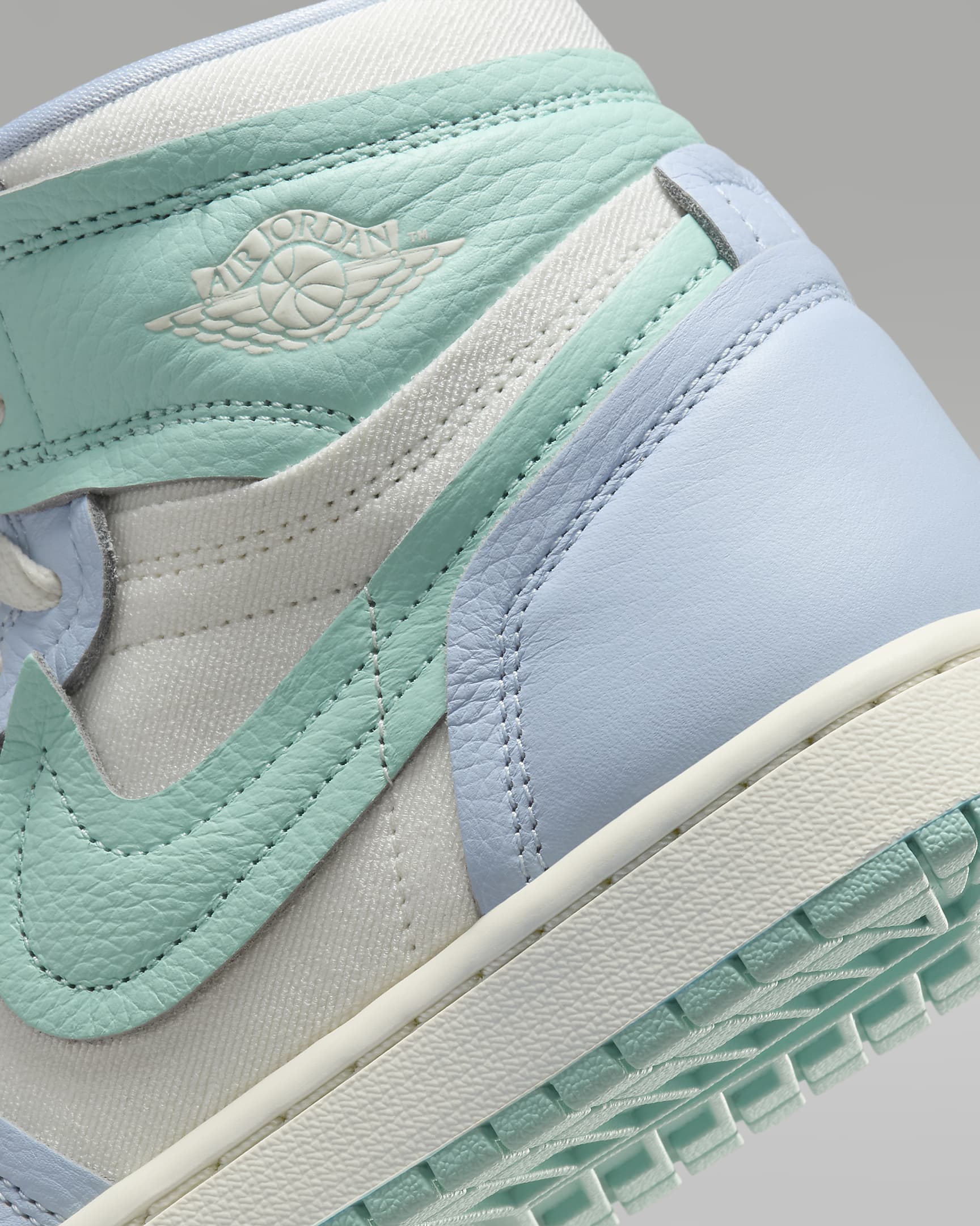 Air Jordan 1 High Method of Make Women's Shoes - Hydrogen Blue/Light Dew/Coconut Milk/Sail