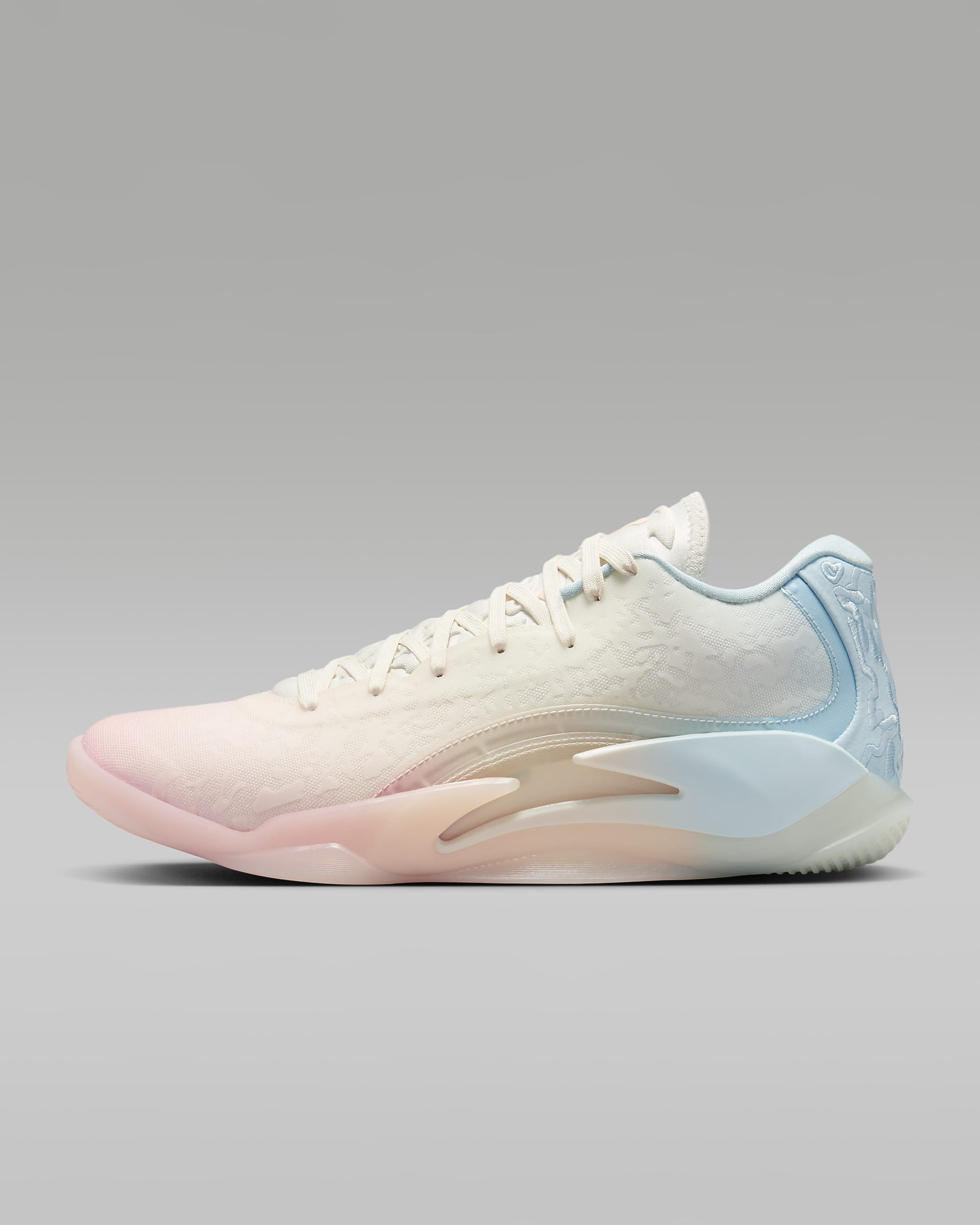 Zion 3 'Rising' Basketball Shoes - Bleached Coral/Pale Ivory/Glacier Blue/Crimson Tint