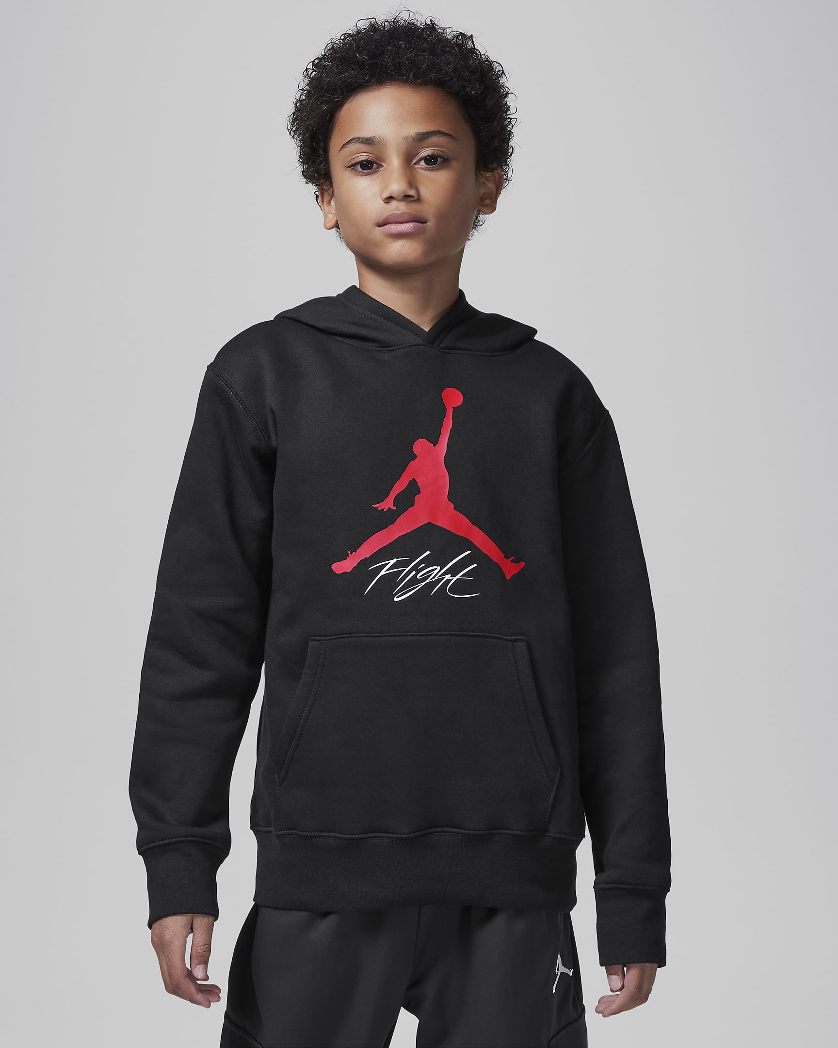 Mikina Jordan Jumpman Baseline pro větší děti - Černá