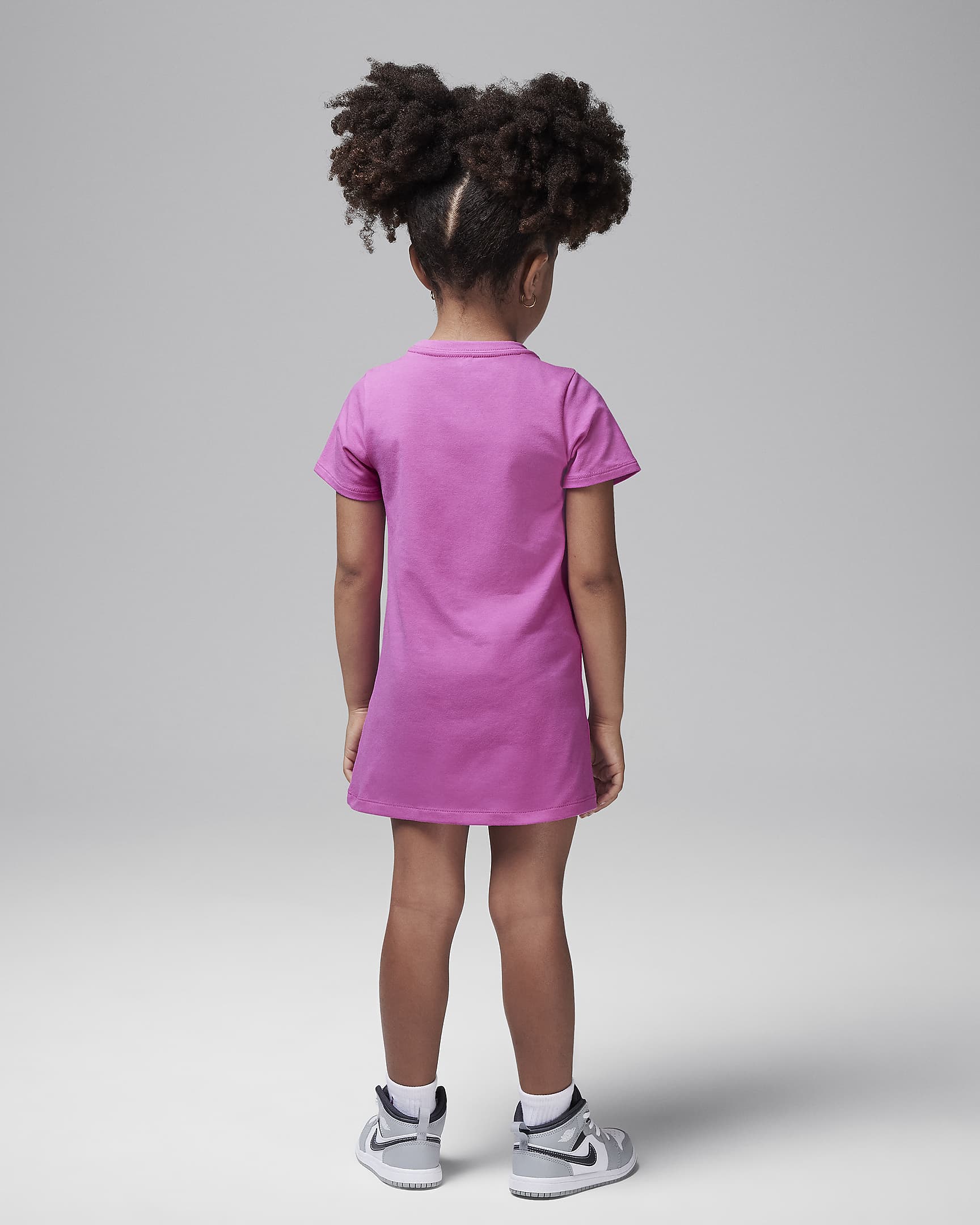 Vestido playera infantil Jordan Brooklyn Essentials - Rosa pasión