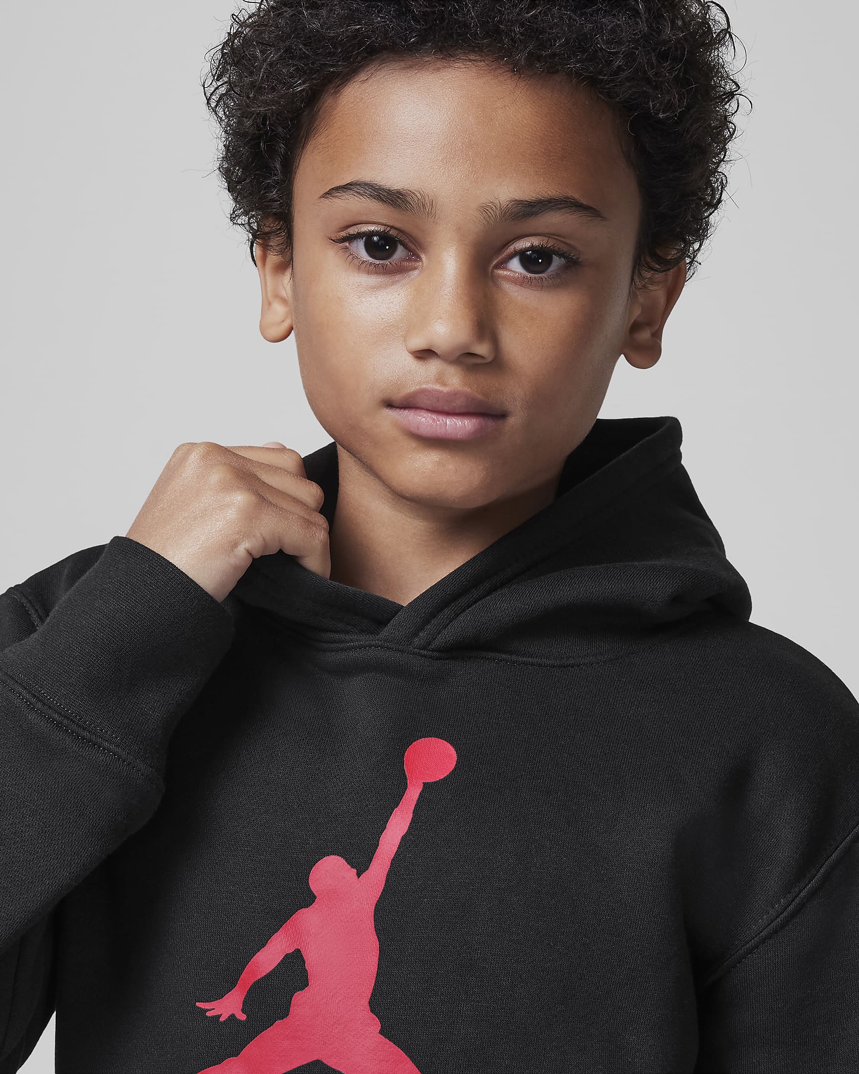 Mikina Jordan Jumpman Baseline pro větší děti - Černá