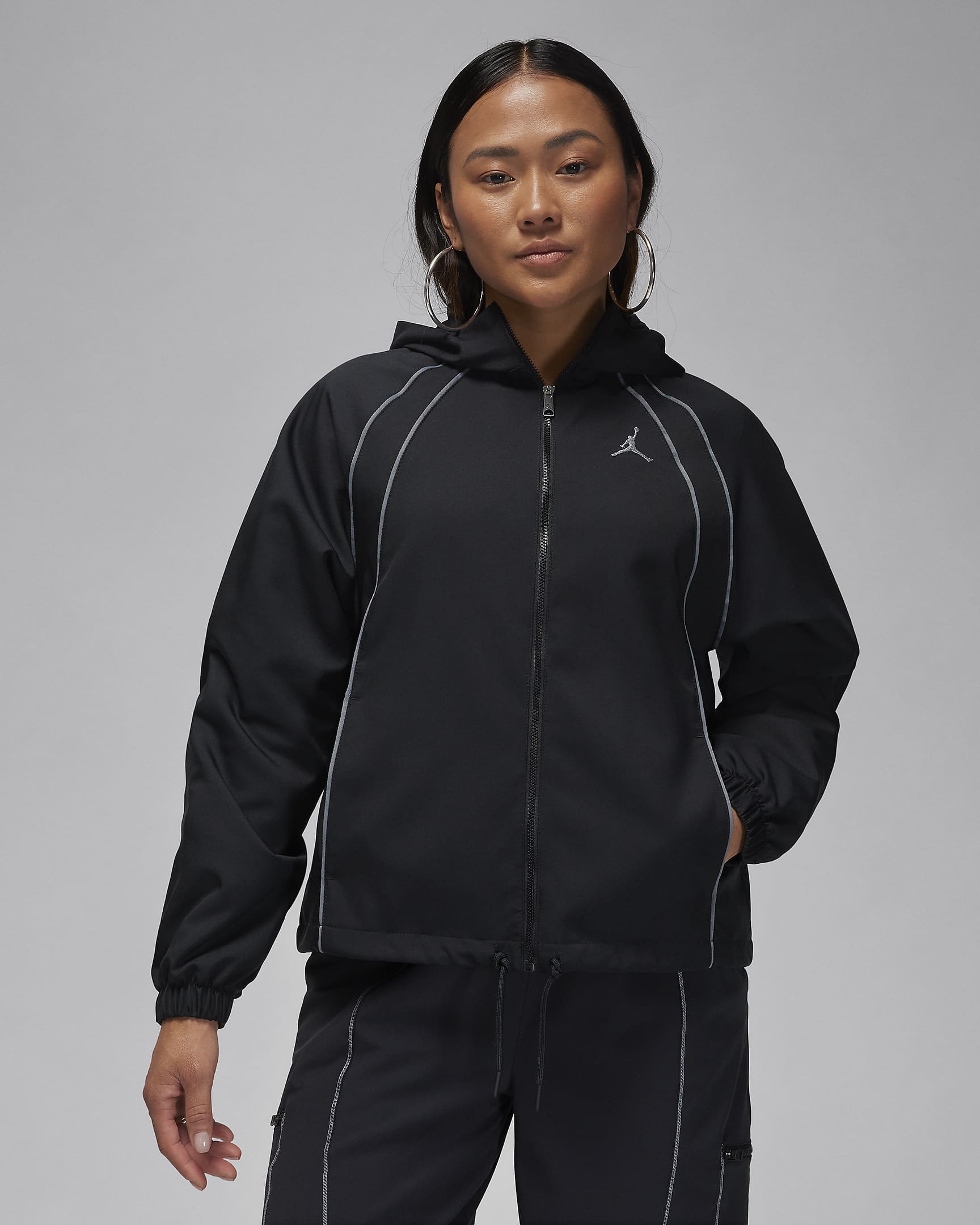 Jordan Women's Woven Lined Jacket - Black/Smoke Grey