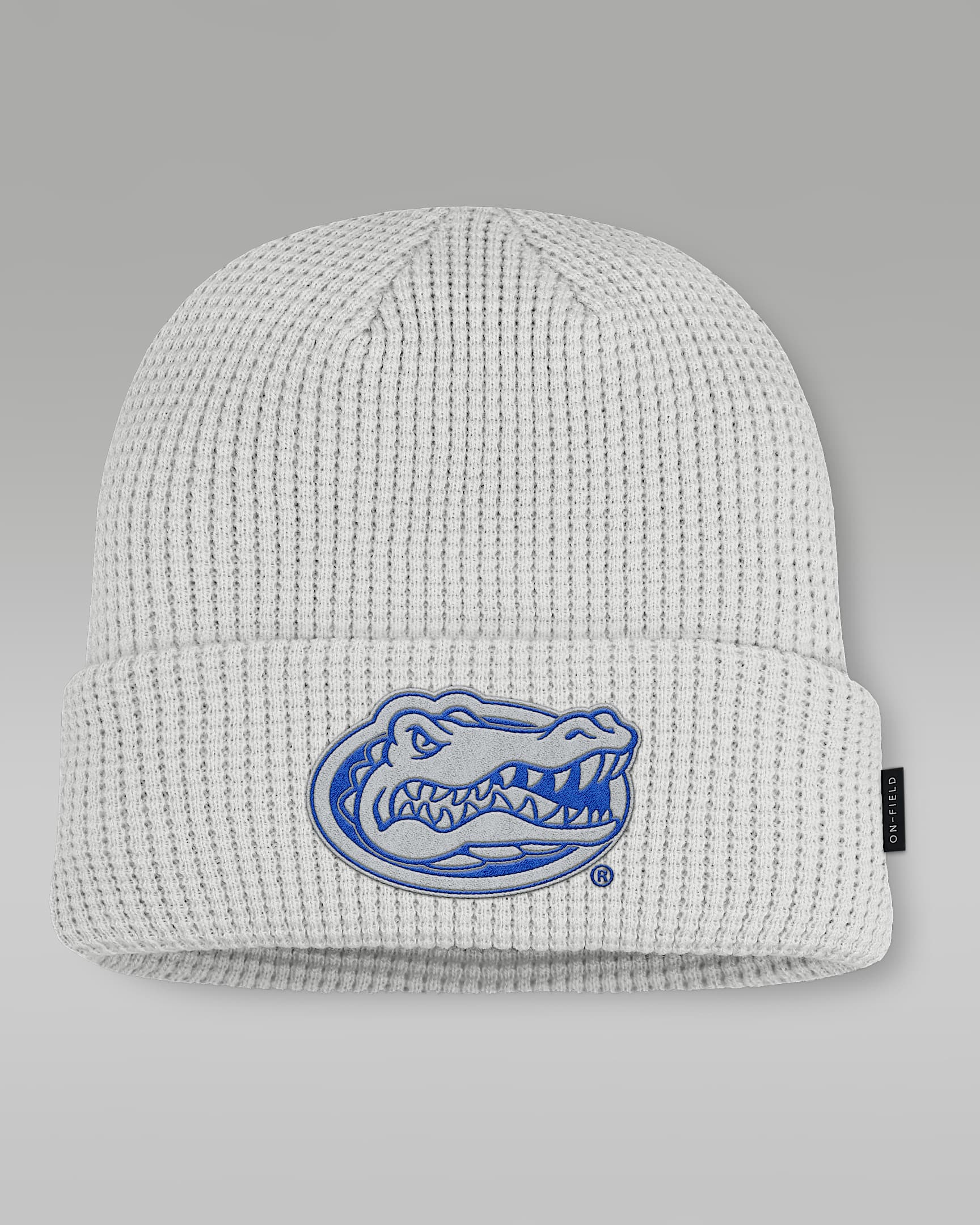 Gorro con dobladillo universitario marca Jordan para hombre Florida Utility Off-Field - Gris