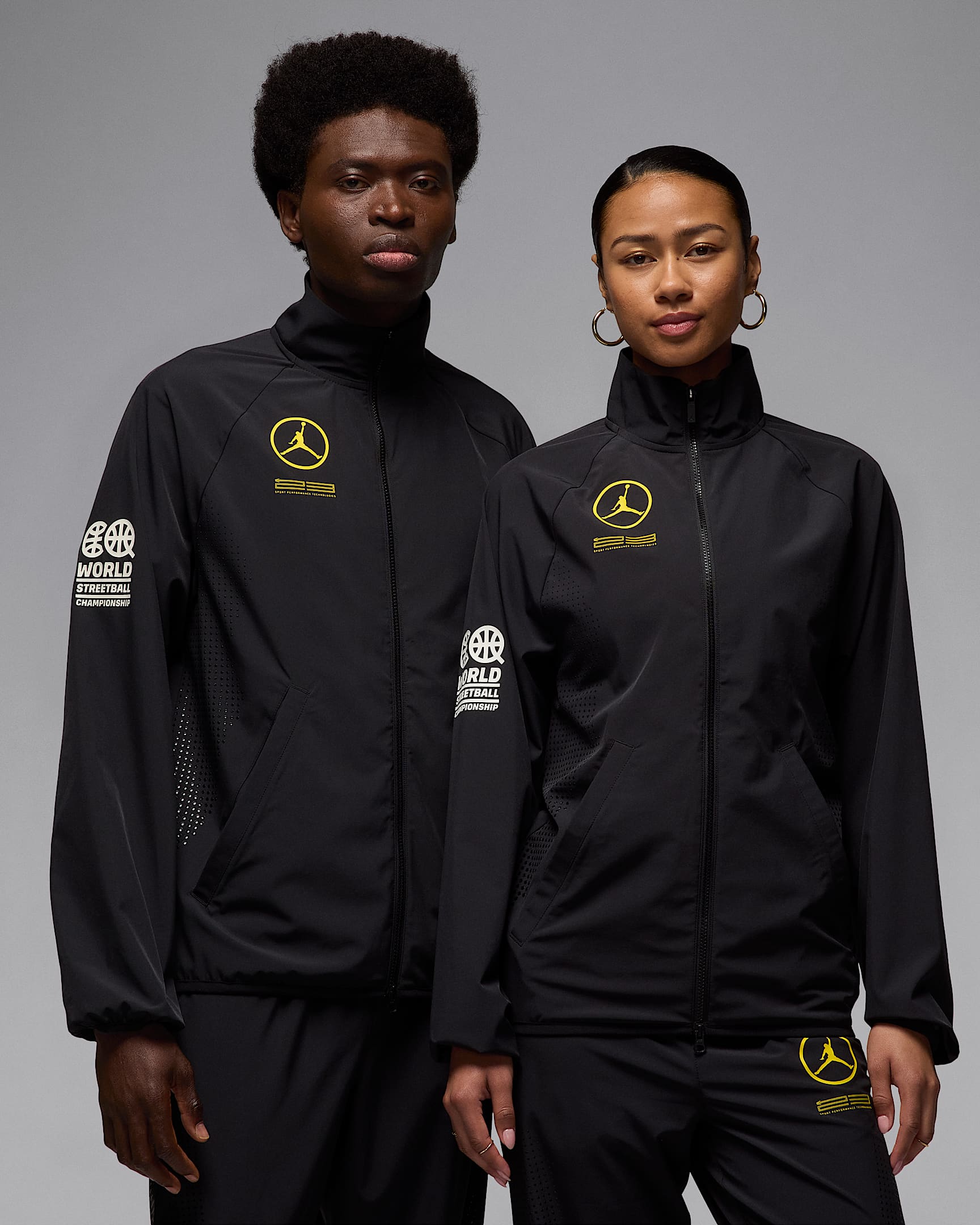 Jordan Jam Quai 54 Men's Jacket - Black/Tour Yellow