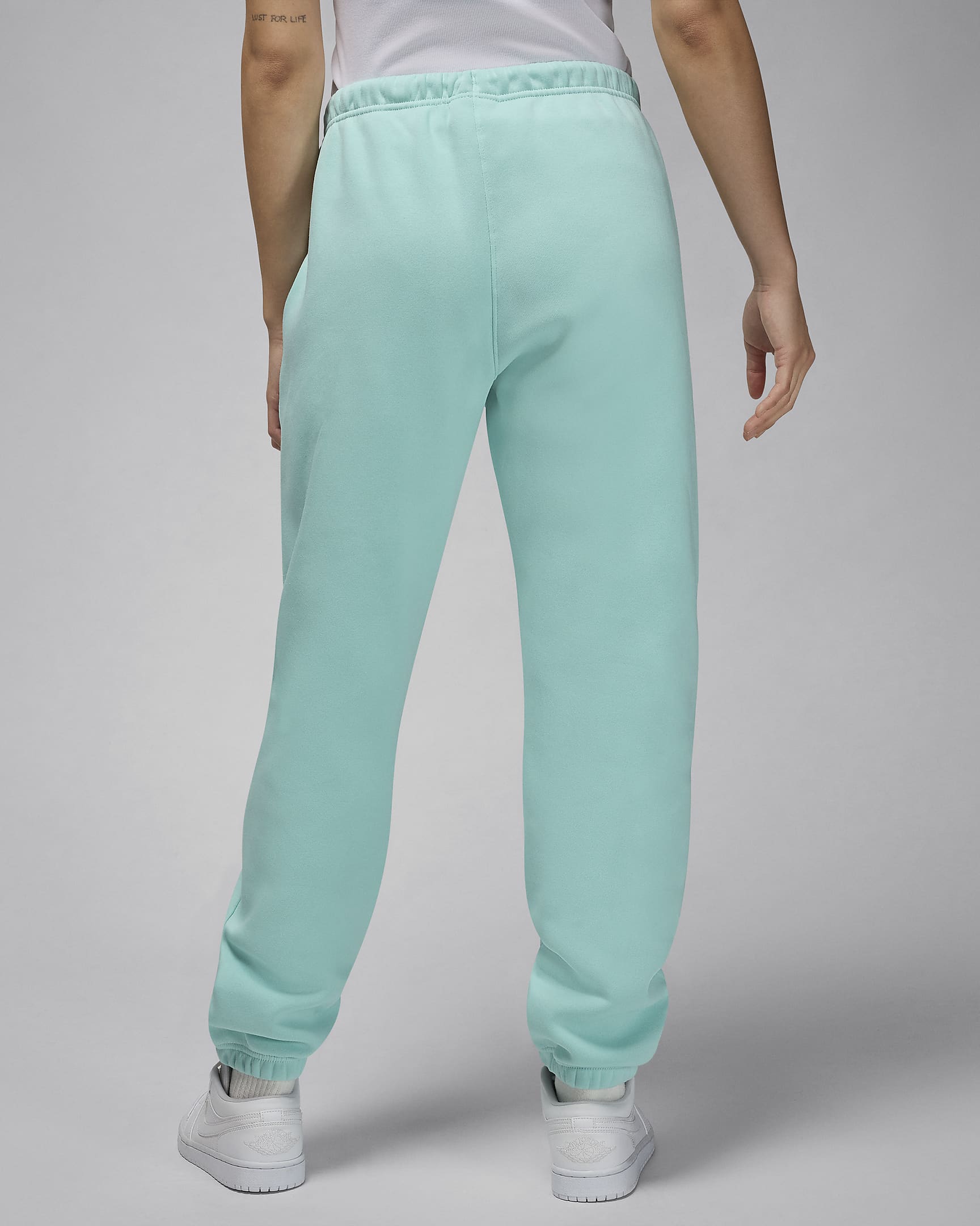 Jordan Brooklyn Fleece Women's Trousers - Light Dew/White