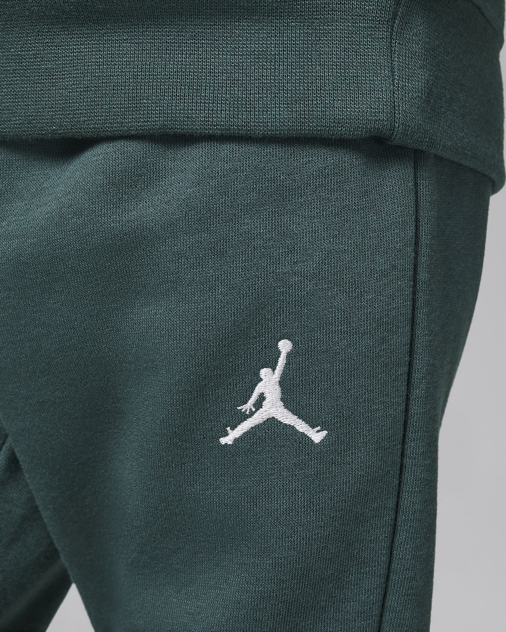 Conjunto de hoodie pullover de duas peças Jordan MJ Brooklyn Fleece para bebé - Verde Oxidized