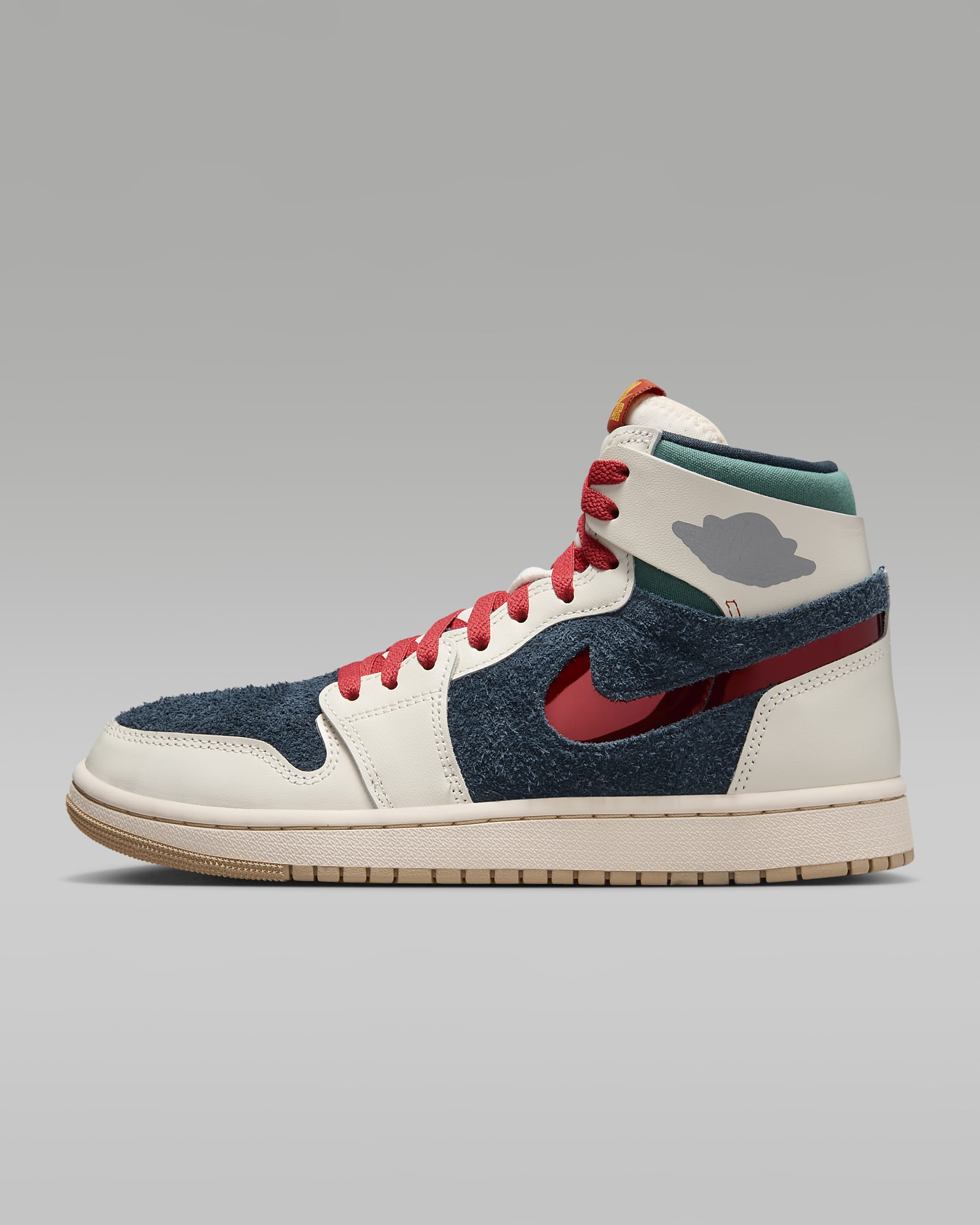 Air Jordan 1 Zoom CMFT 2 SE "YW" Women's Shoes - Pale Ivory/Armory Navy/University Gold/Dragon Red