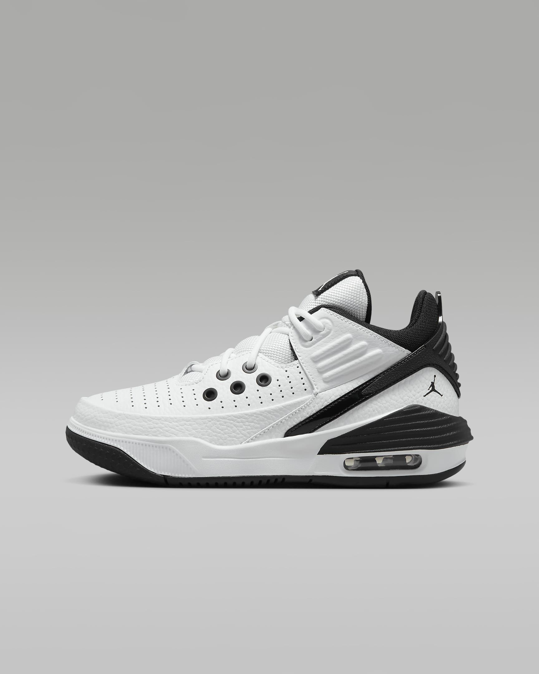 Jordan Max Aura 5 Older Kids' Shoes - White/Black