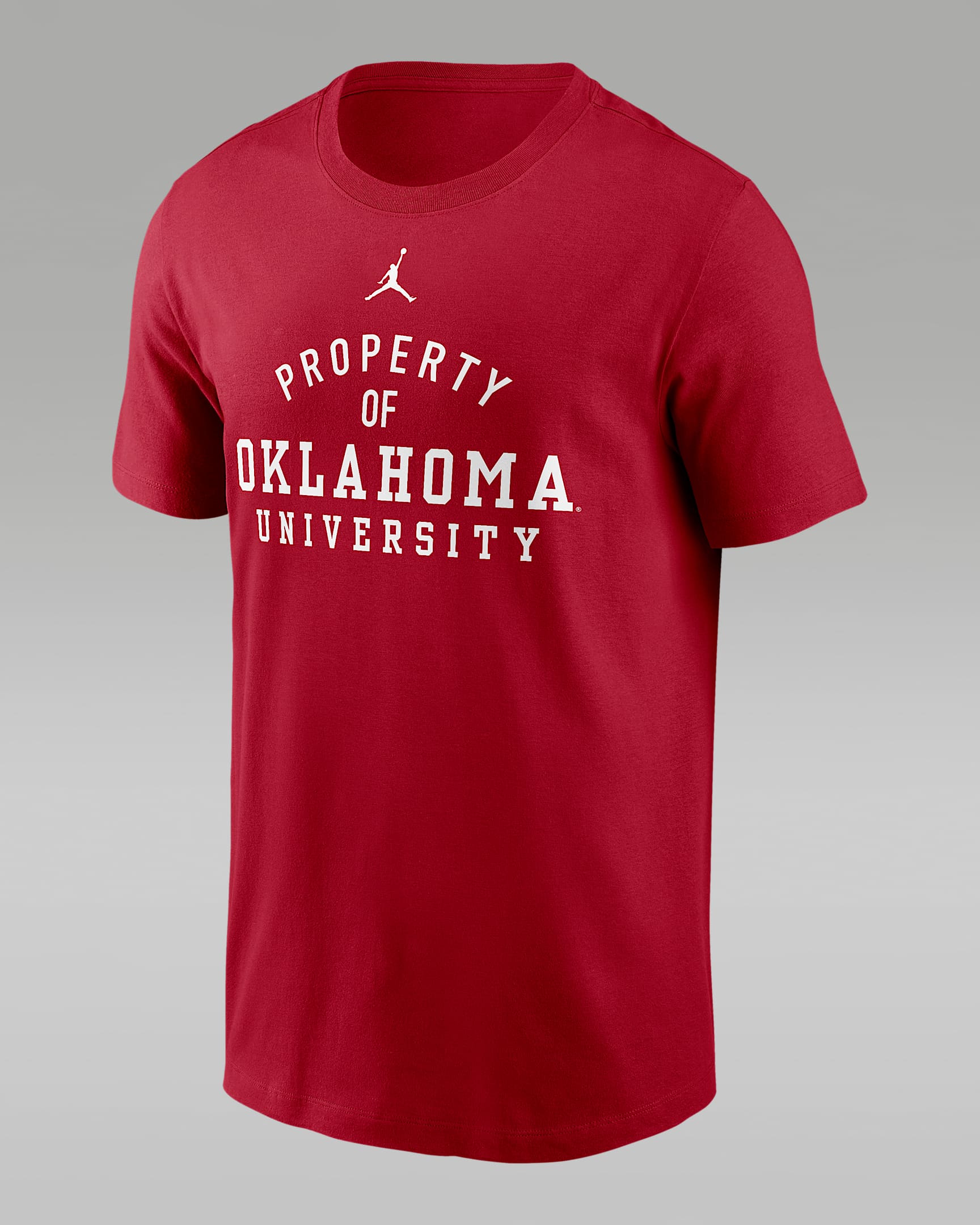 Playera universitaria marca Jordan Dri-FIT para hombre Oklahoma Sideline Mantra - Carmesí