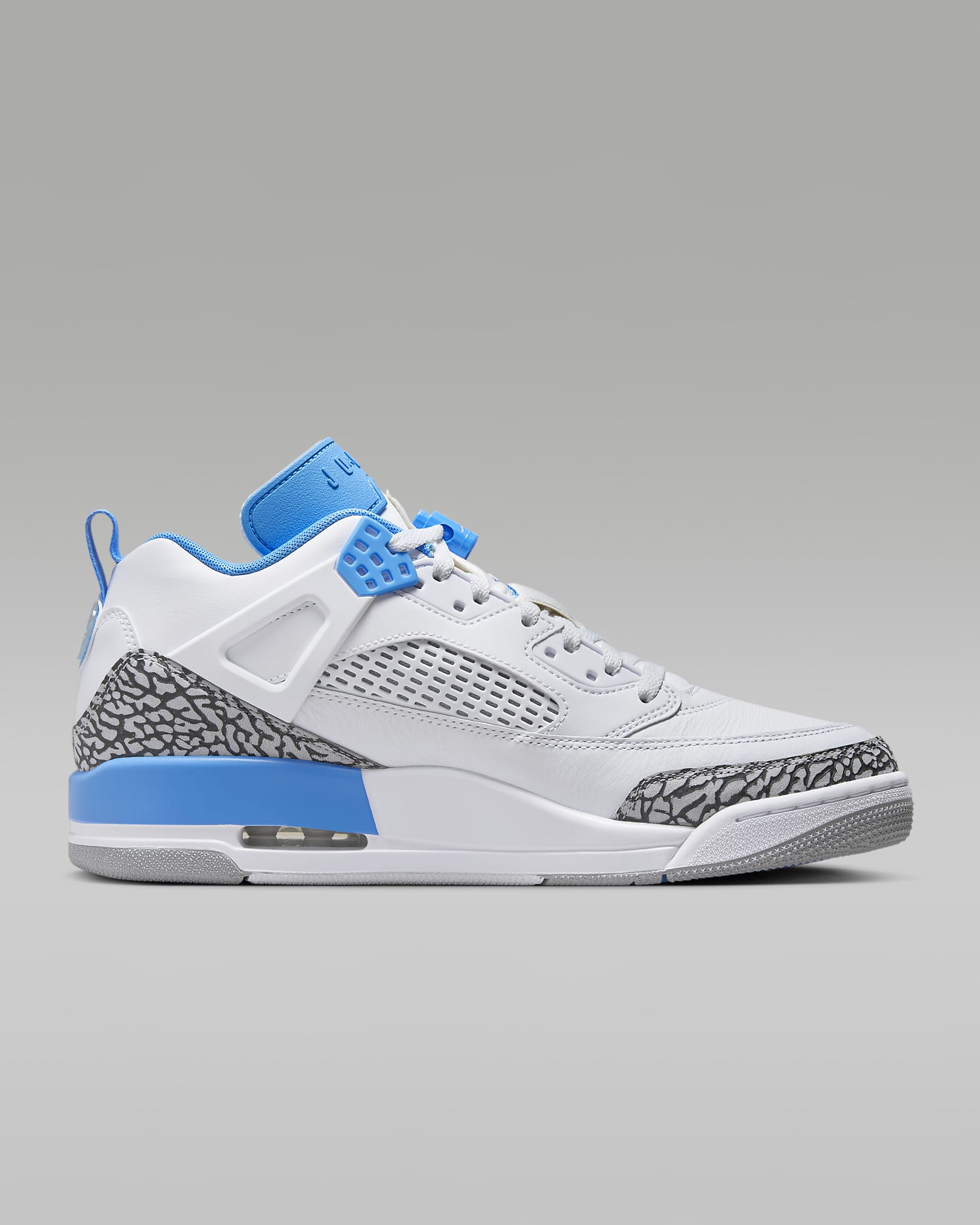 Buty męskie Jordan Spizike Low - Biel/Wolf Grey/Anthracite/University Blue