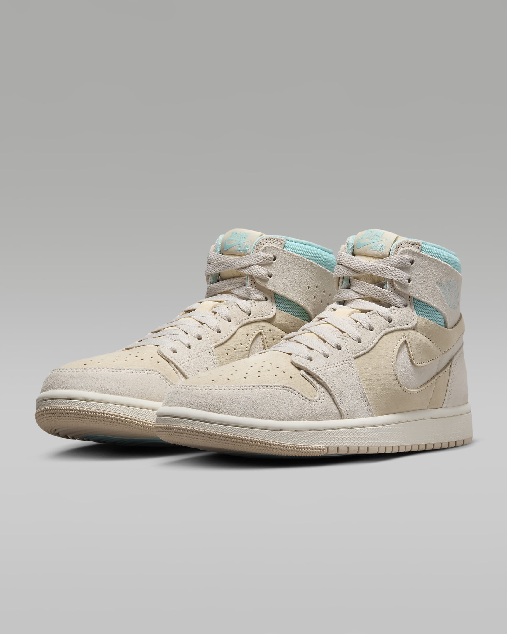 Air Jordan 1 Zoom CMFT 2 Shoes - Coconut Milk/Light Dew/Sail/Legend Light Brown