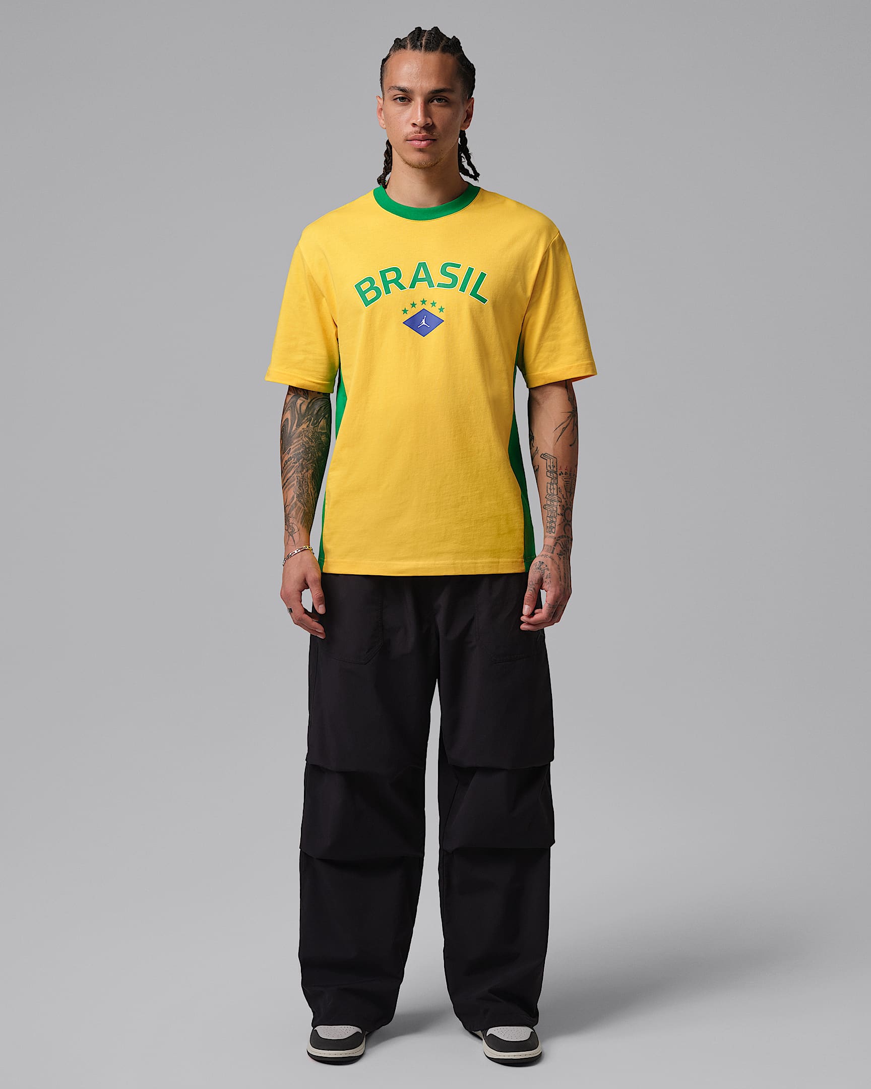 เสื้อยืดกราฟิกผู้ชาย Air Jordan 85 - Varsity Maize/Lucky Green