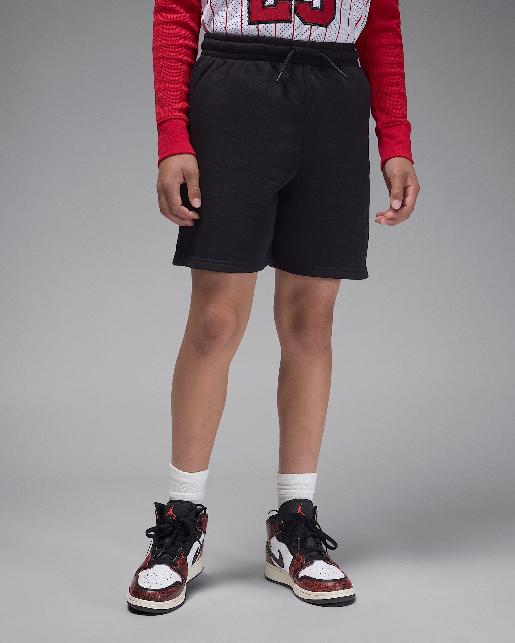 Jordan Brooklyn Fleece Big Kids' Shorts - Black