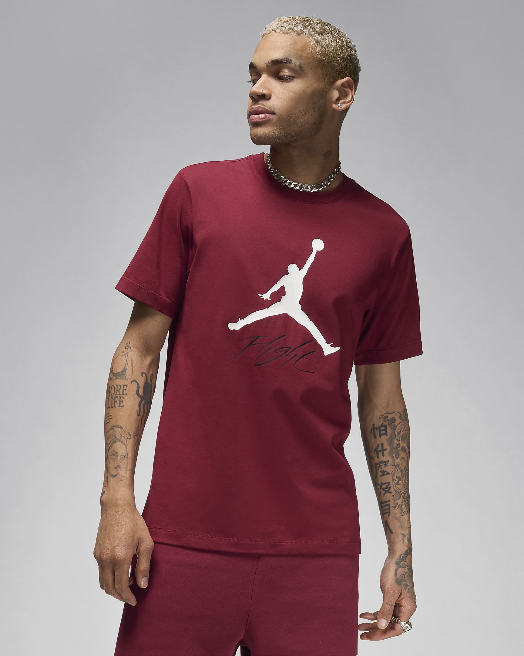 Jordan Jumpman Flight Men's T-Shirt - Team Red/White