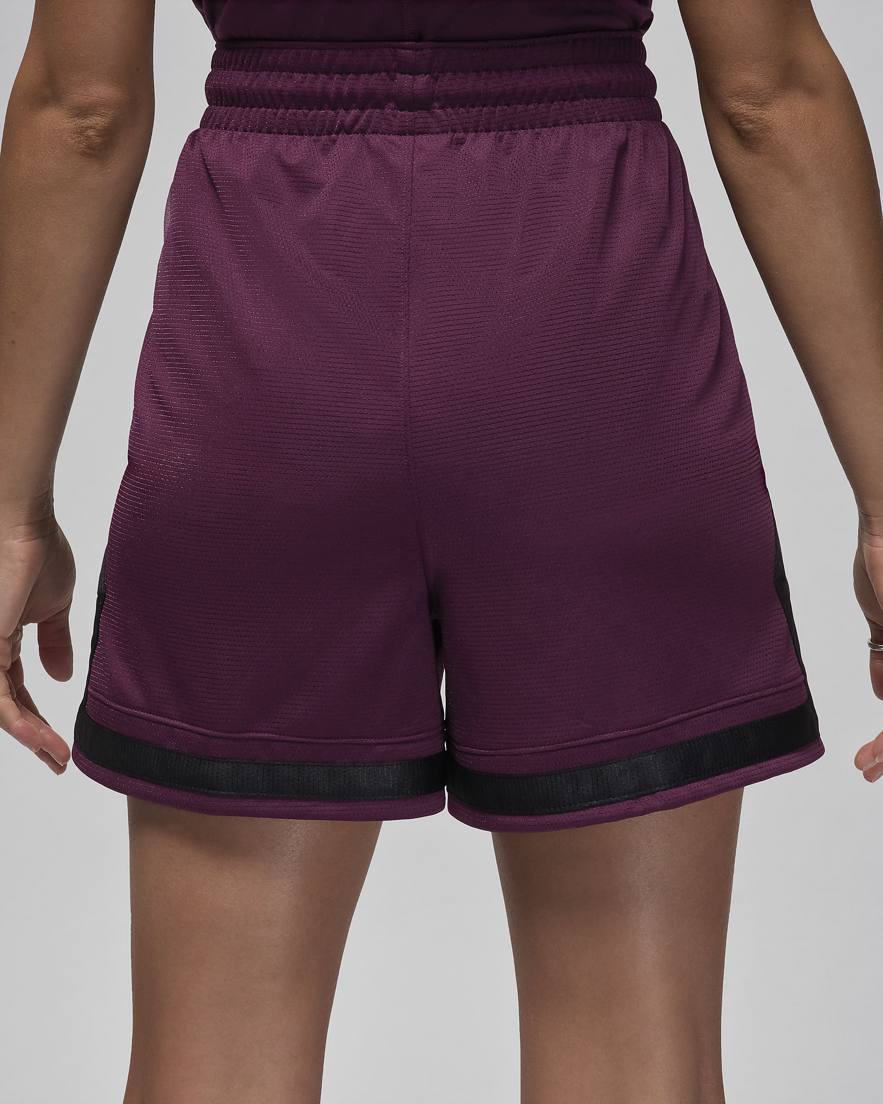 Jordan Sport Women's 4" Diamond Shorts - Bordeaux/Bordeaux/Black/Black