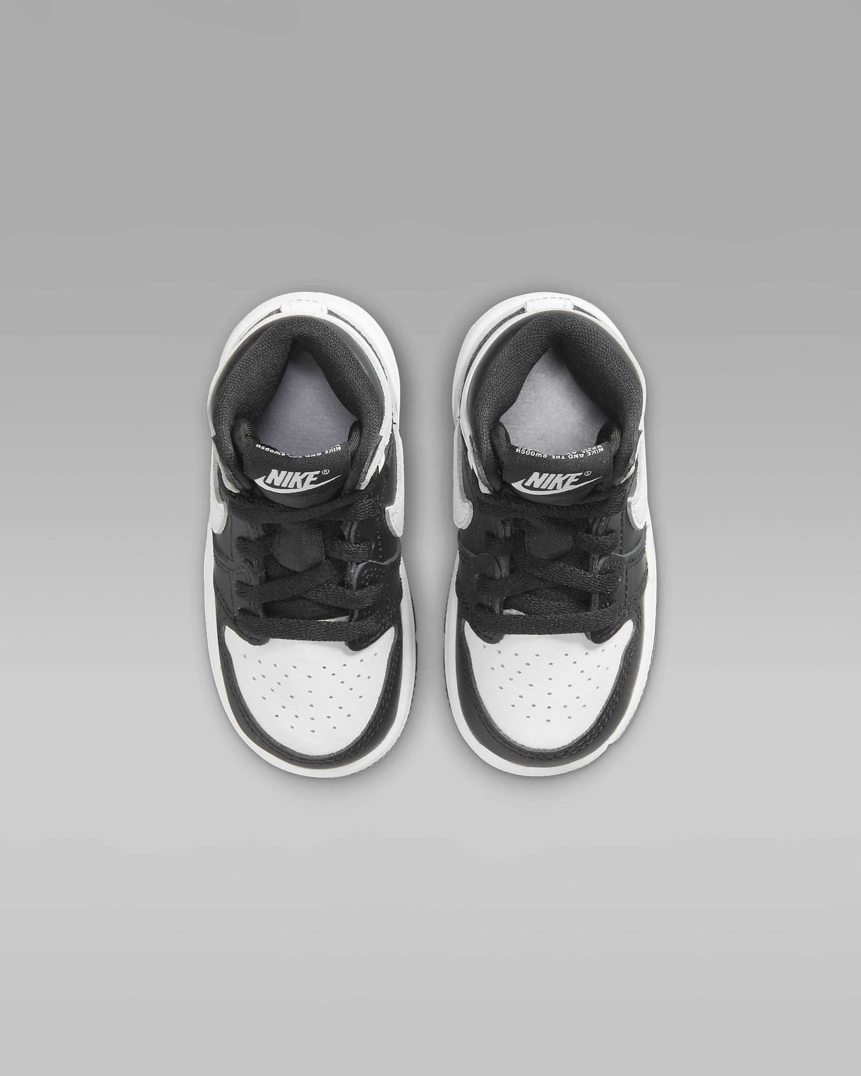 Calzado para bebé e infantil Jordan 1 Retro High OG "Black & White" - Negro/Blanco/Blanco