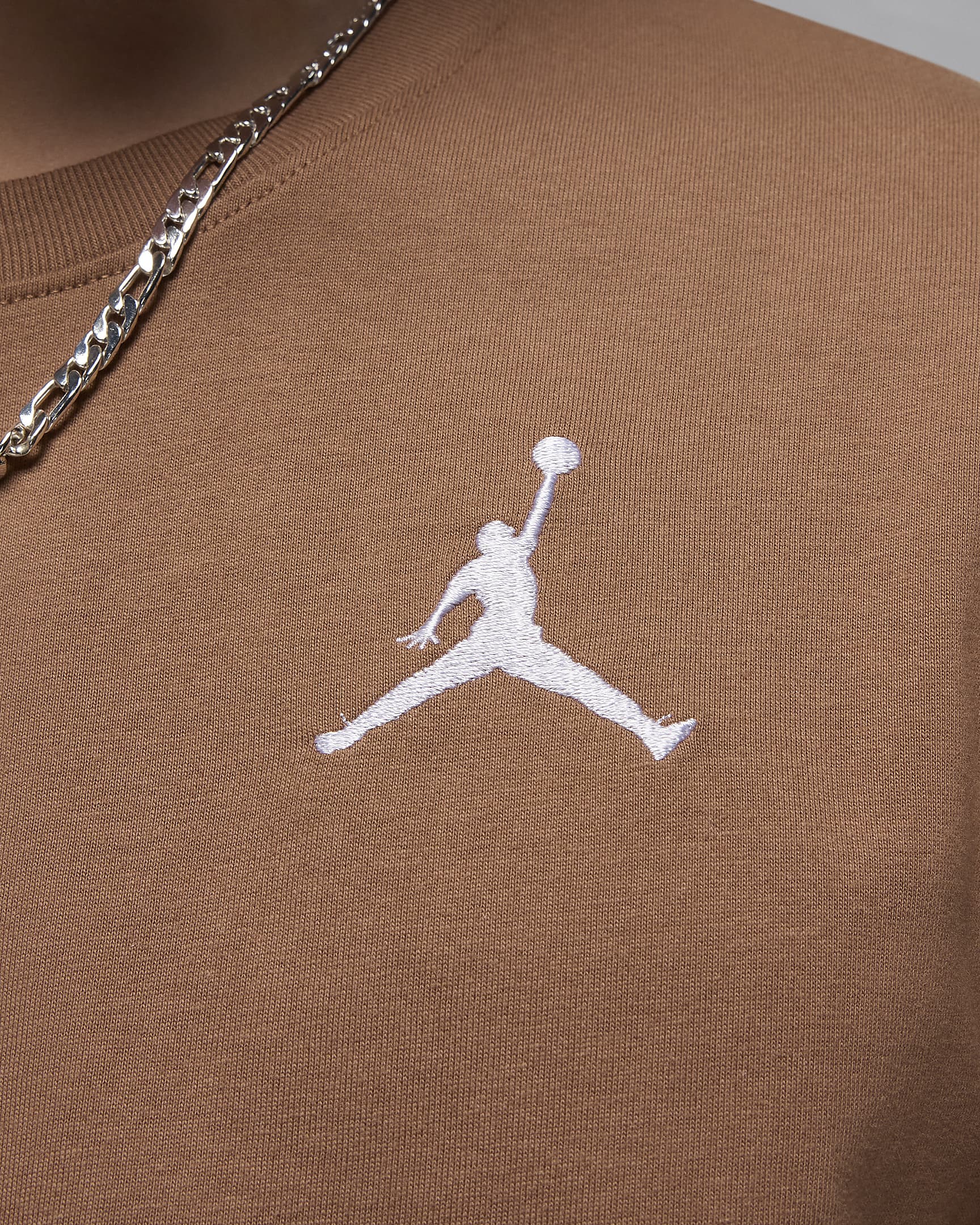 Ανδρικό κοντομάνικο T-Shirt Jordan Jumpman - Archaeo Brown/Λευκό