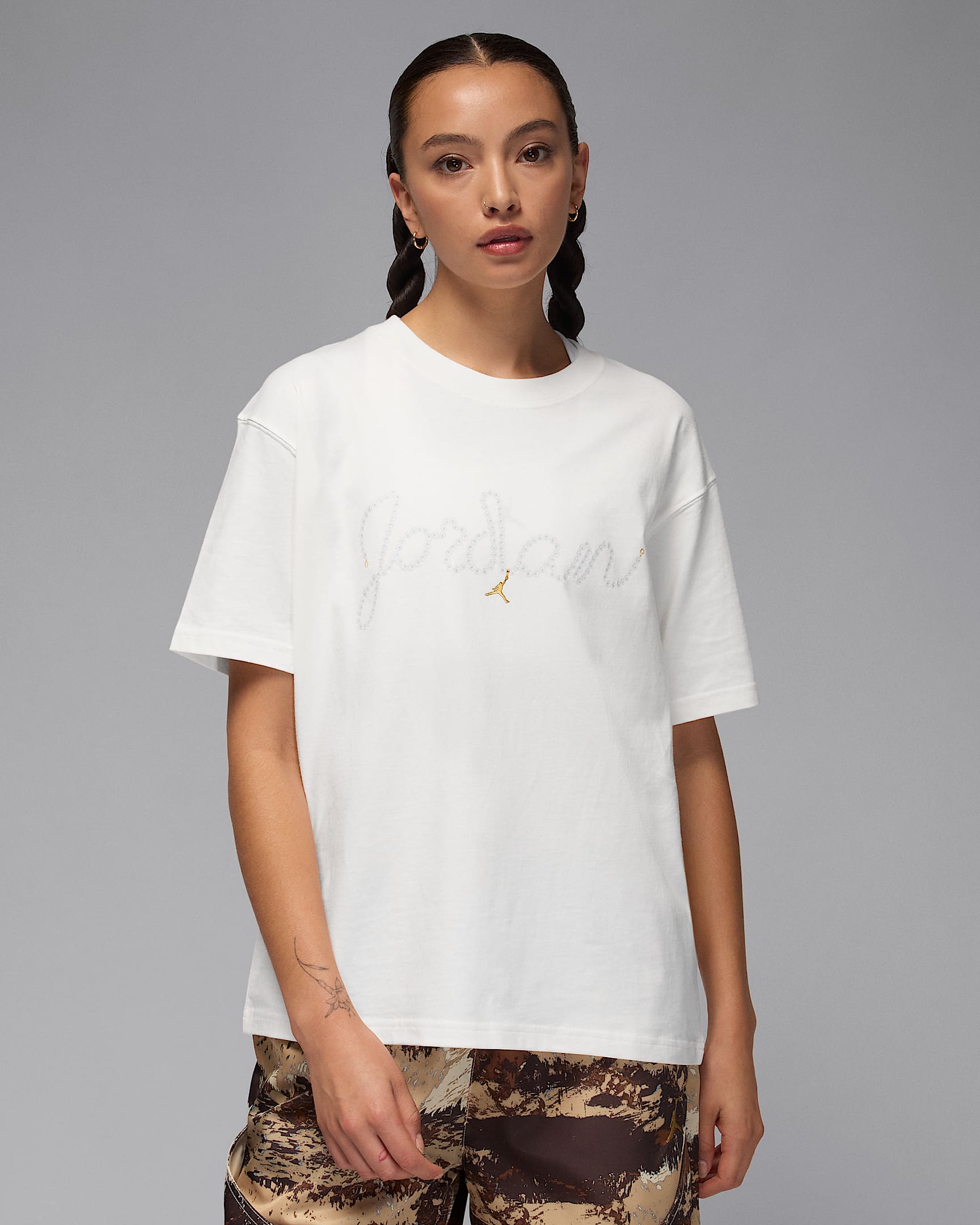 Jordan Brooklyn T-shirt voor dames - Sail/Wit