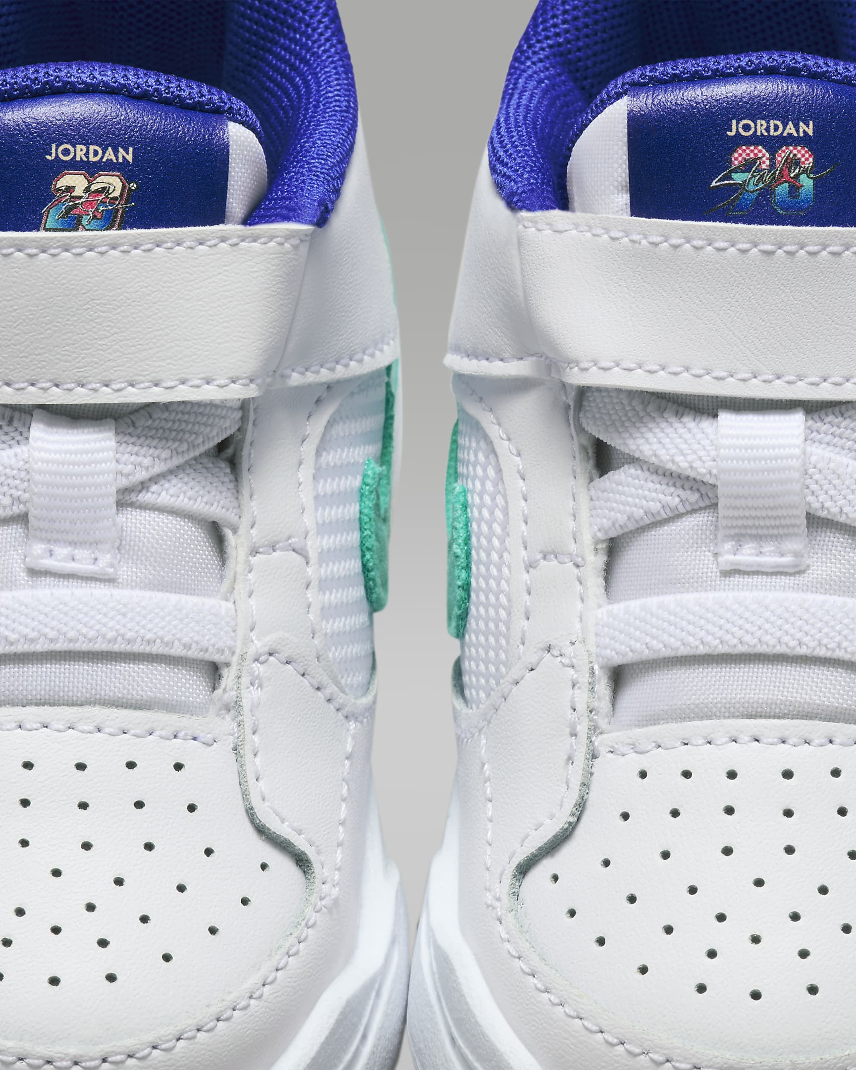 Chaussure Jordan Stadium 90 SE pour bébé et tout-petit - Blanc/Hyper Jade/Tangerine Tint/Hyper Royal