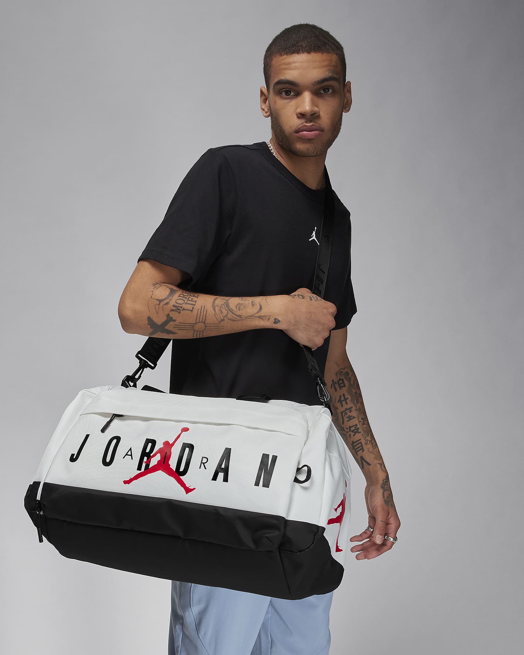 Maleta duffel (46 L) Jordan Velocity - Blanco