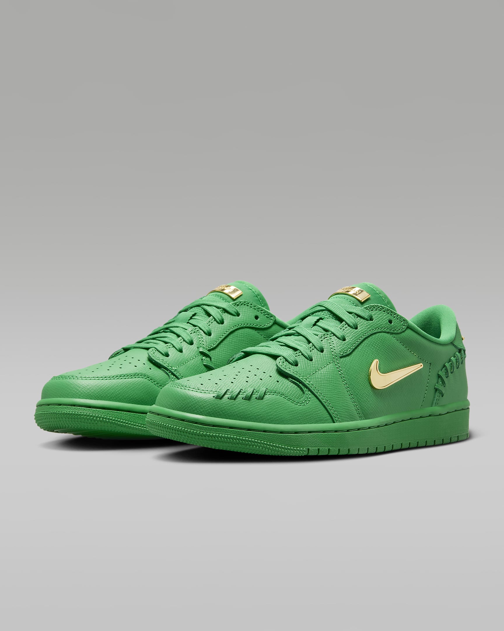 Air Jordan 1 Low Method of Make Women's Shoes - Lucky Green/Metallic Gold