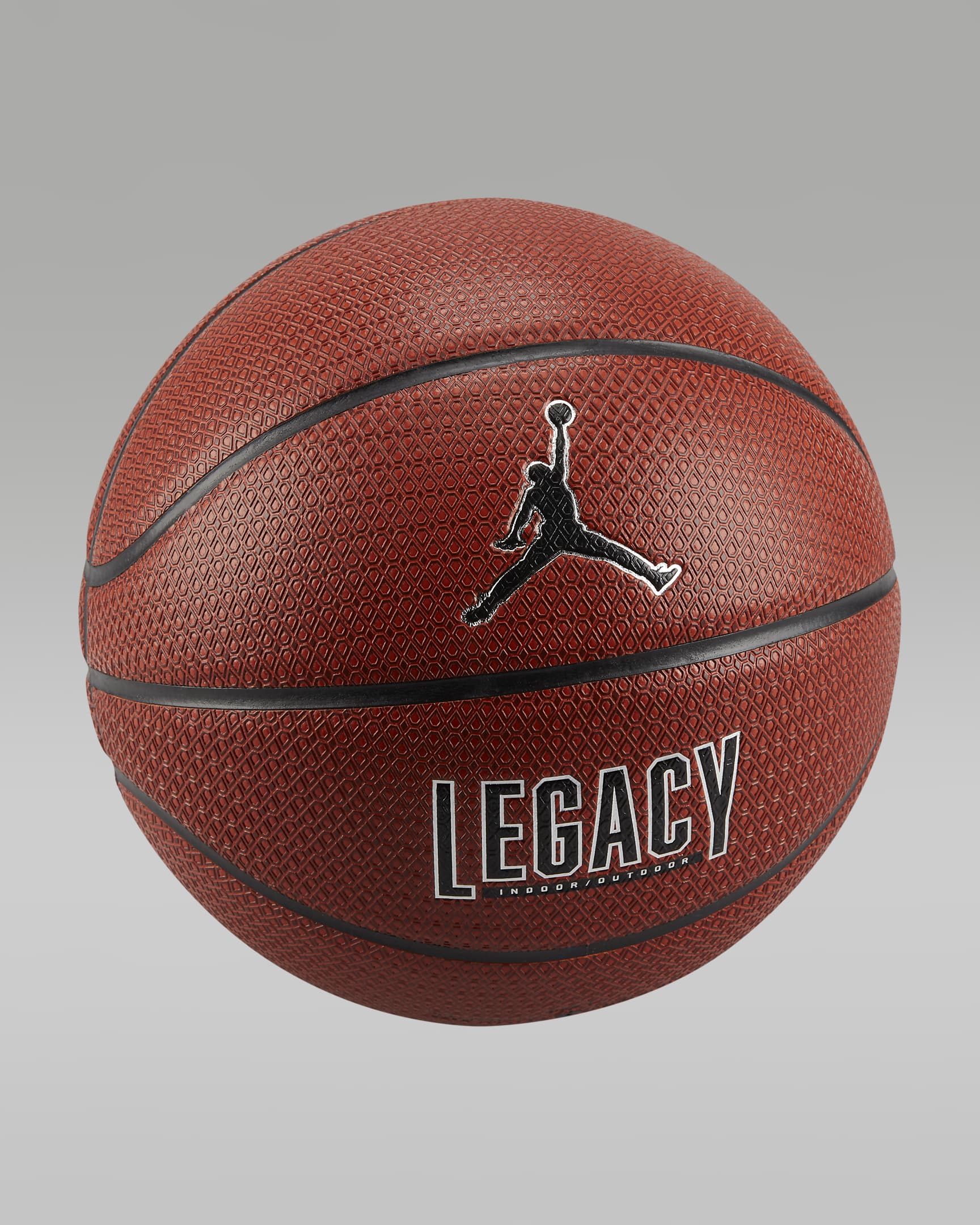 Jordan Legacy 2.0 8P Pelota de baloncesto - Amber Court/Negro/Plata metalizado/Negro