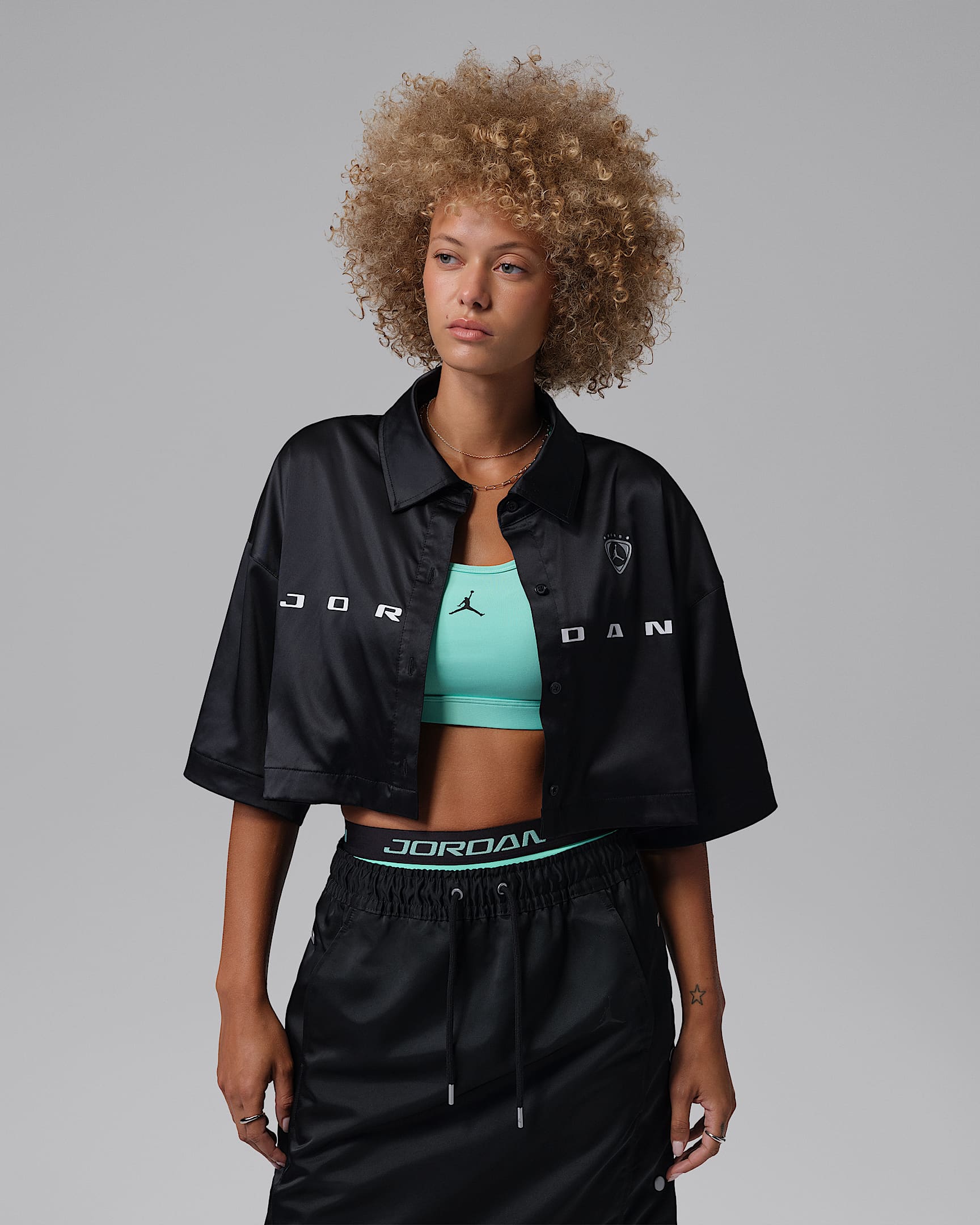 Jordan Flight Women's Woven Top - Black