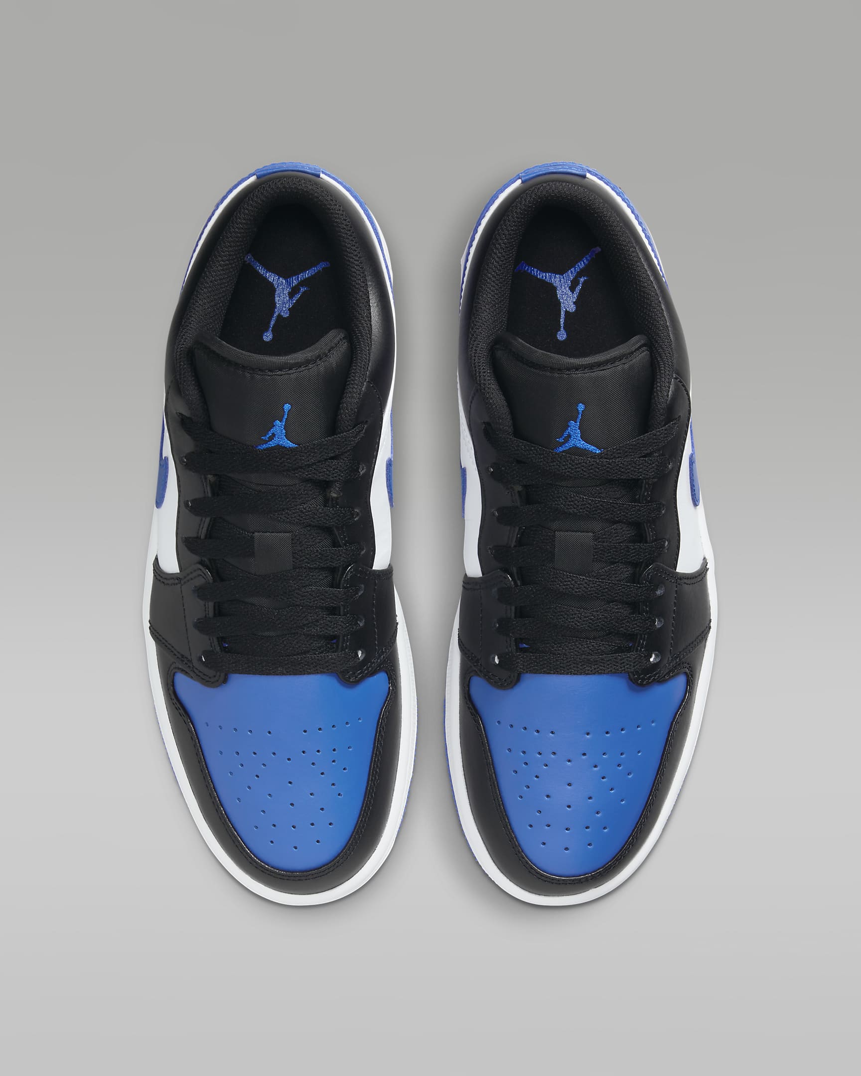Air Jordan 1 Low Men's Shoes - White/Black/White/Royal Blue