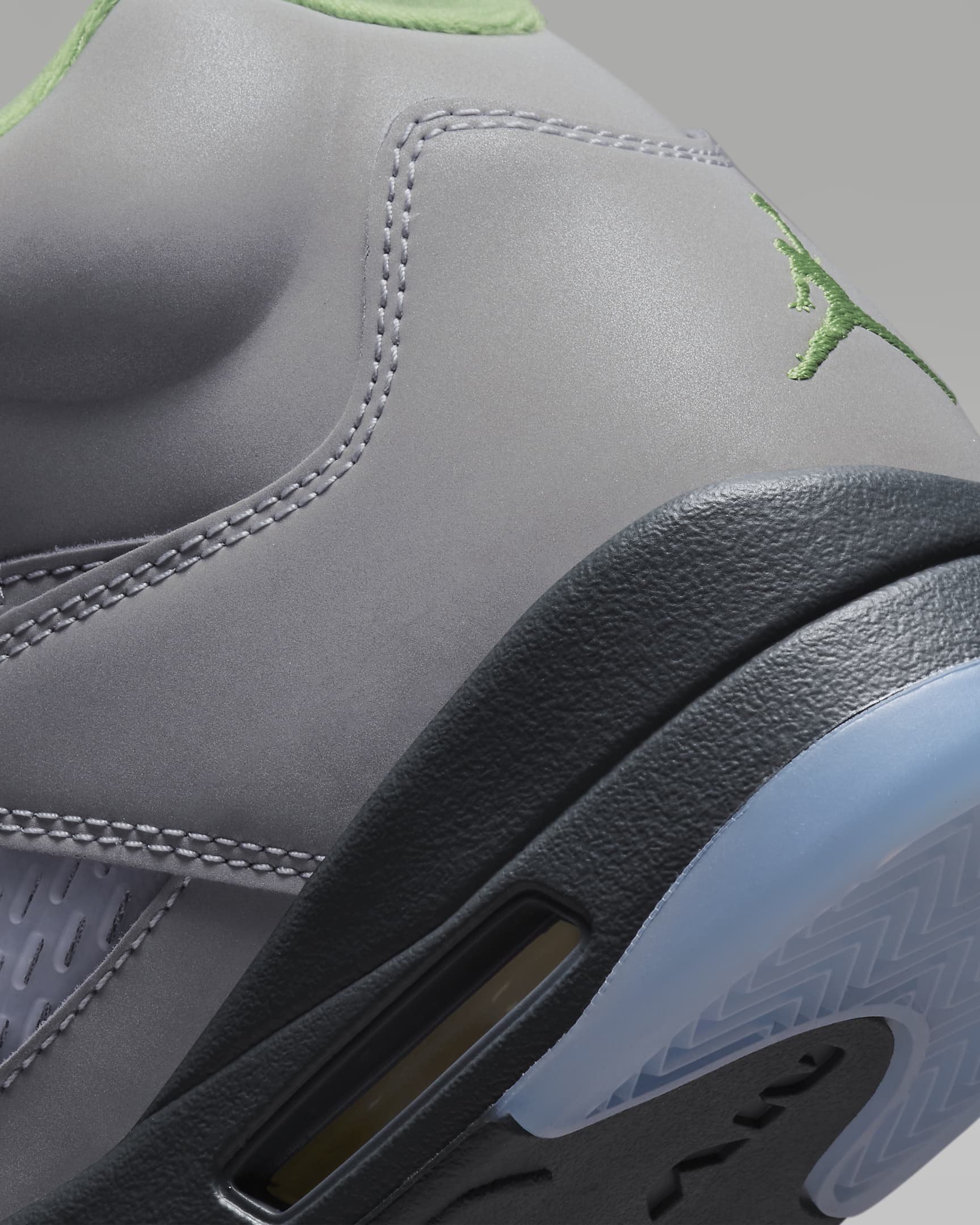 Chaussure Air Jordan 5 Retro « Green Bean » pour Homme - Silver/Flint Grey/Green Bean