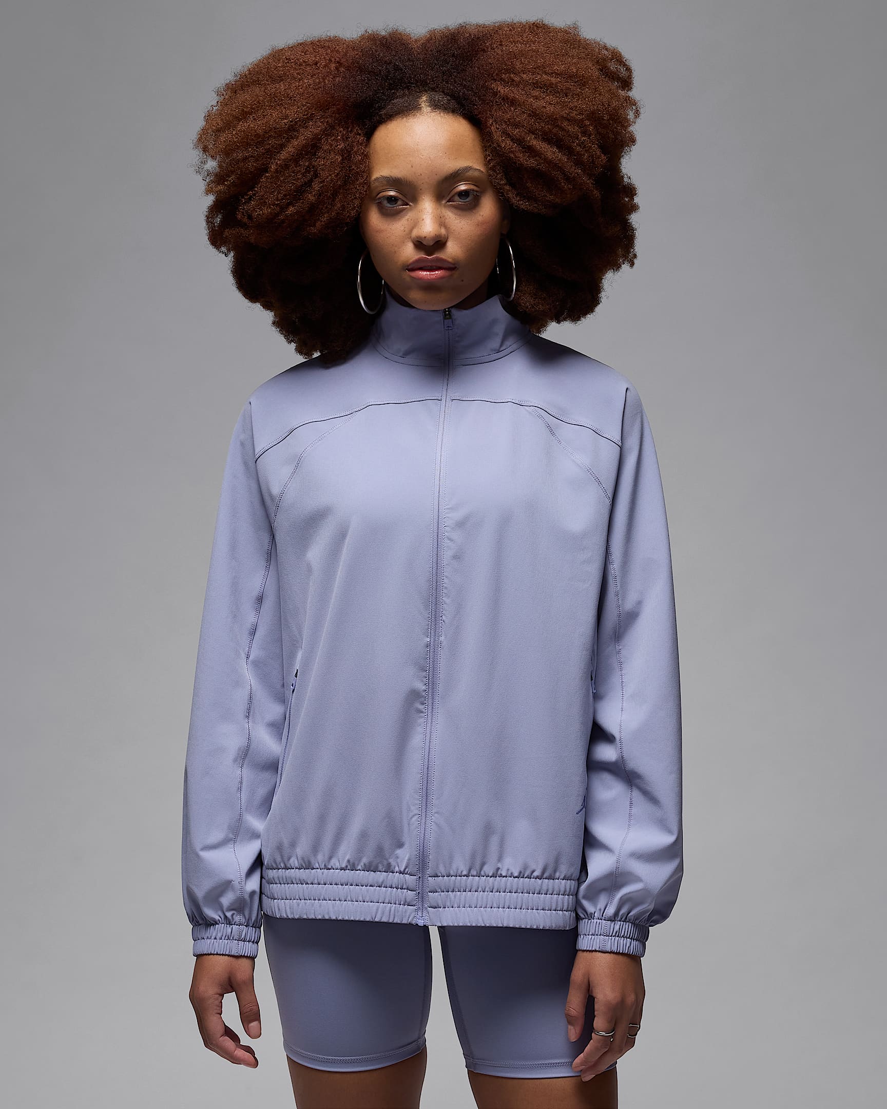 Jordan Sport Women's Dri-FIT Woven Jacket - Indigo Haze/Purple Slate