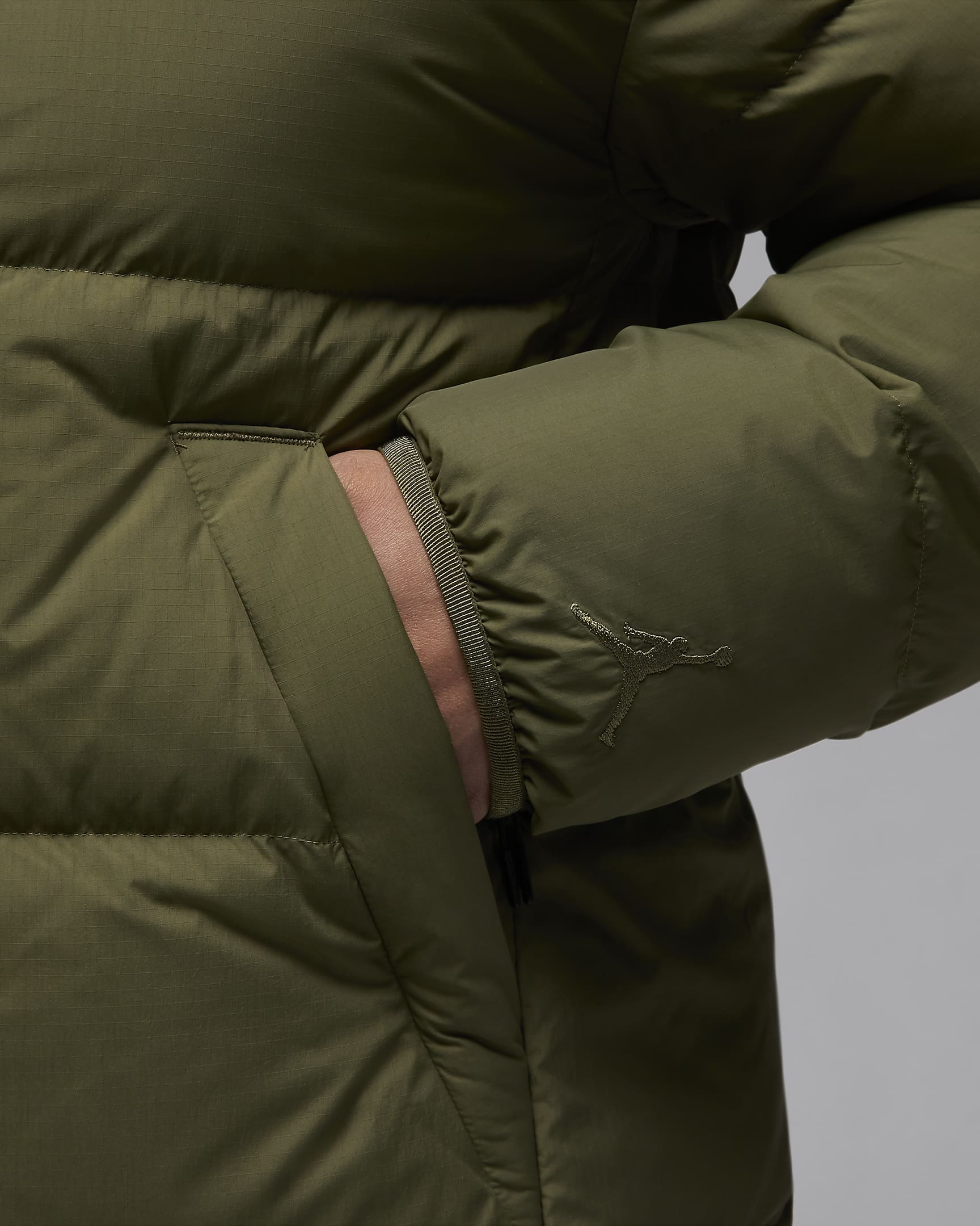 Parka en duvet Jordan Flight pour homme - Medium Olive