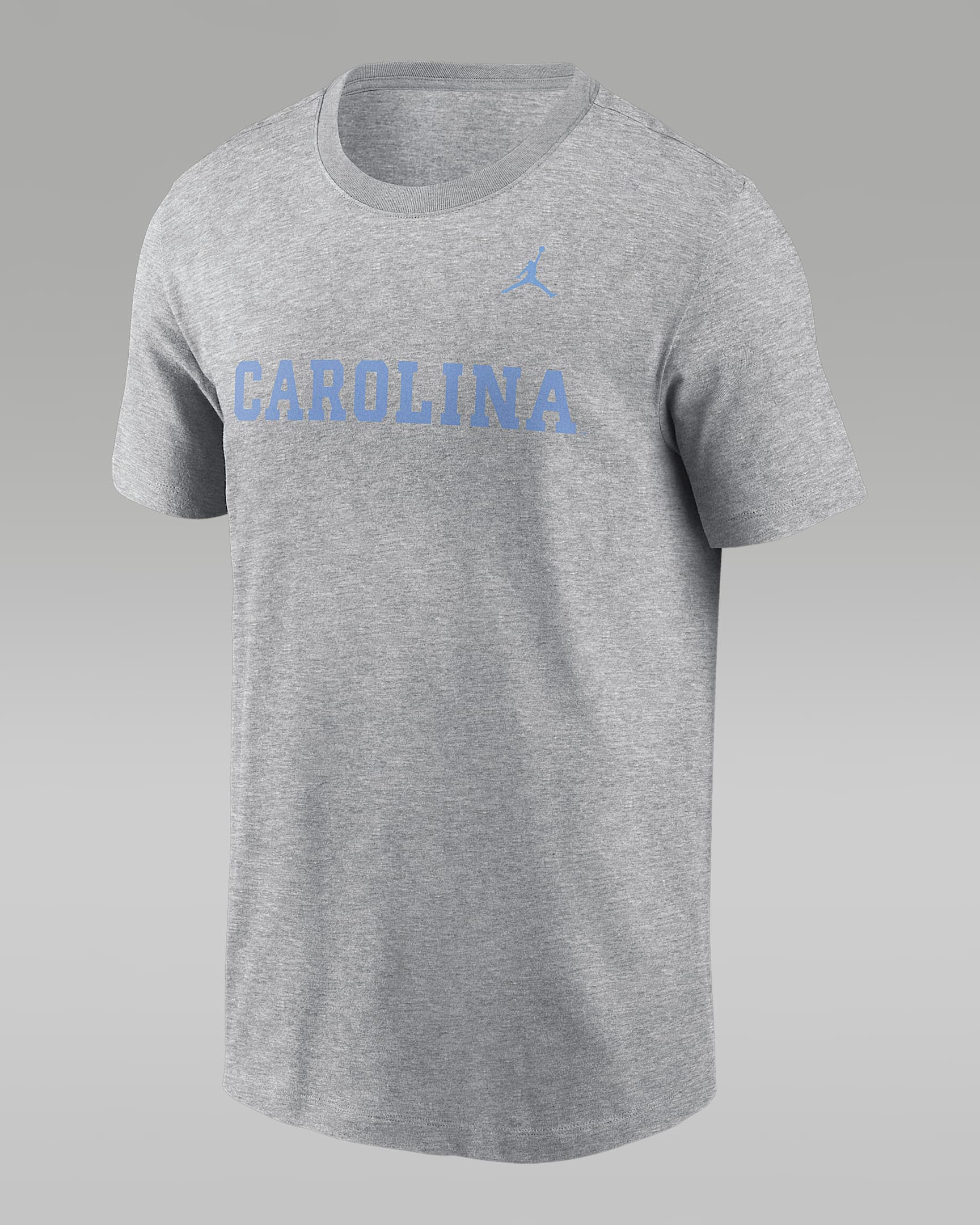 North Carolina Tar Heels Primetime Wordmark Men's Jordan College T-Shirt - Grey Heather