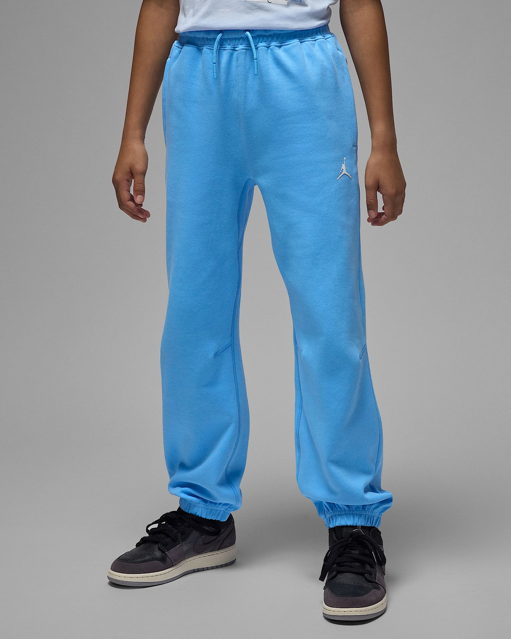Jordan Dri-FIT Sport Big Kids' Statement Hoop Fleece Pants - University Blue